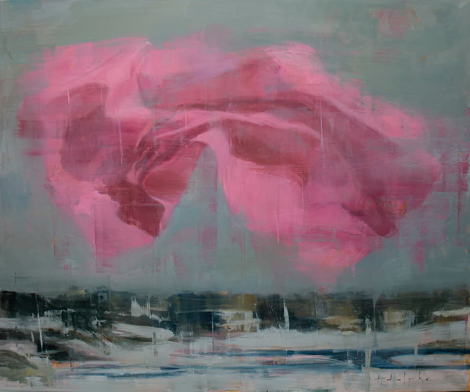 A Vision, Oil on canvas, 65 x 78 in.