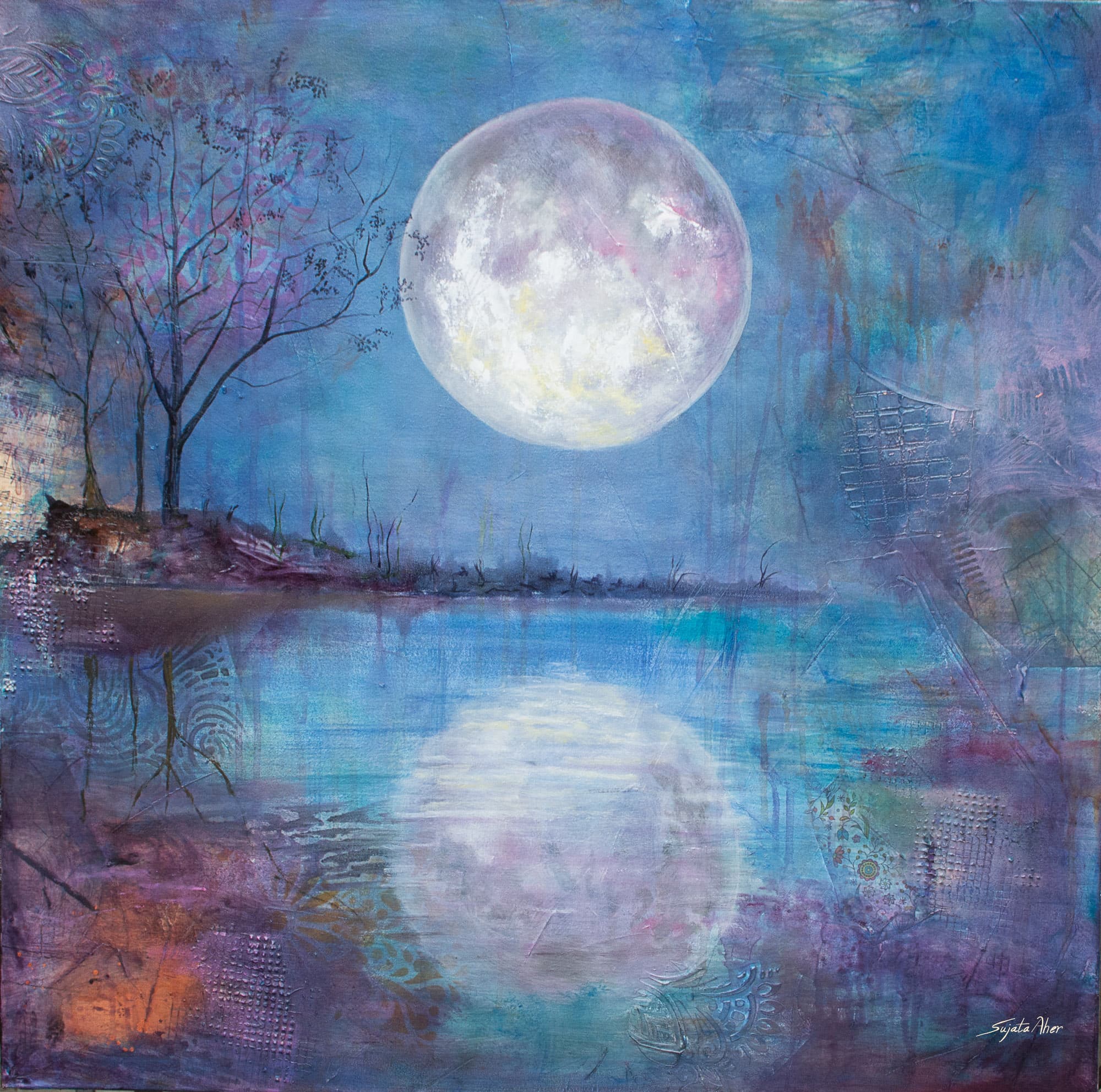 Supermoon 76.2 X 76.2 cm