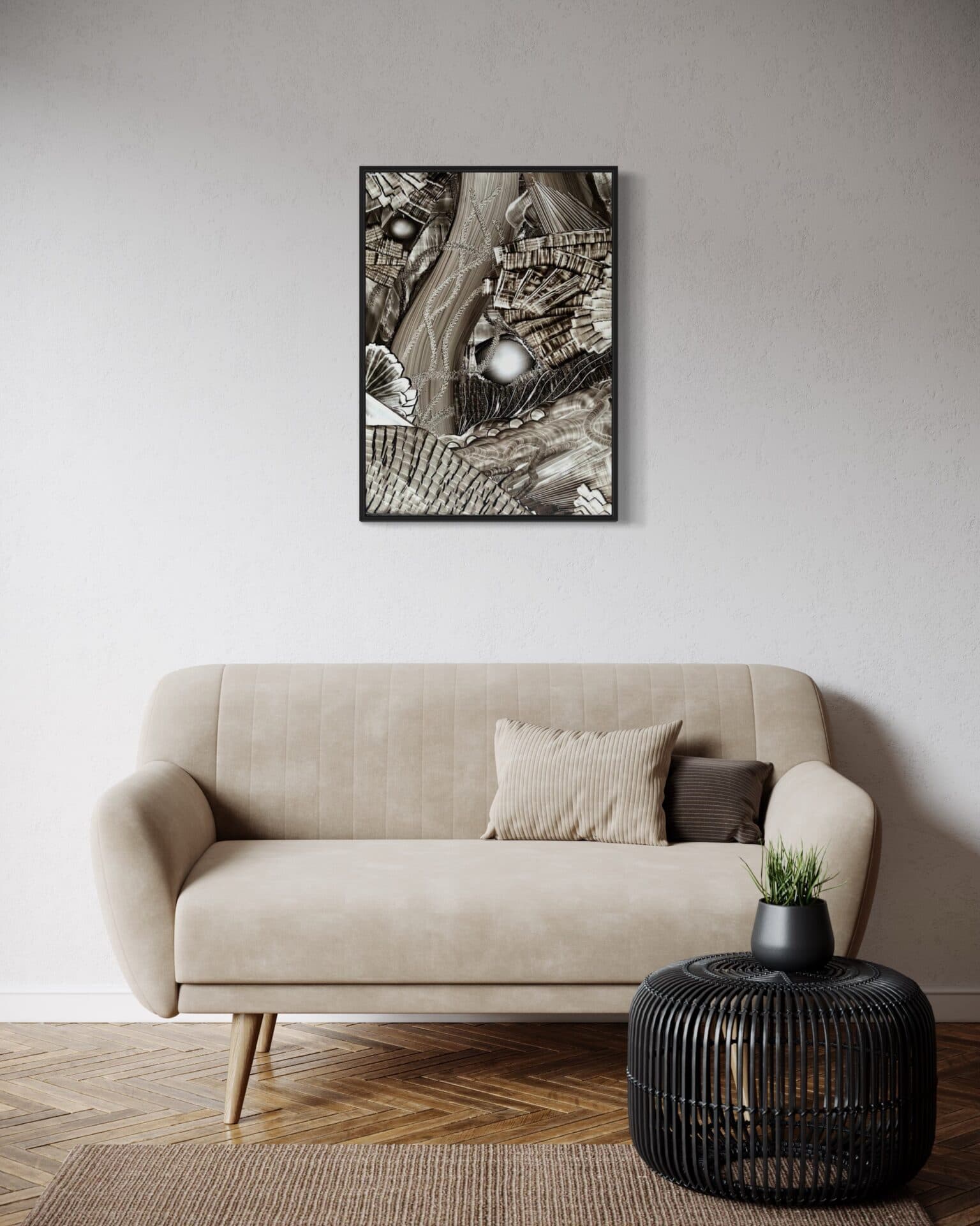 “Gravity” | Uniqie work! | Hand painted | Oil on panel | 80 x 60 cm | Framed