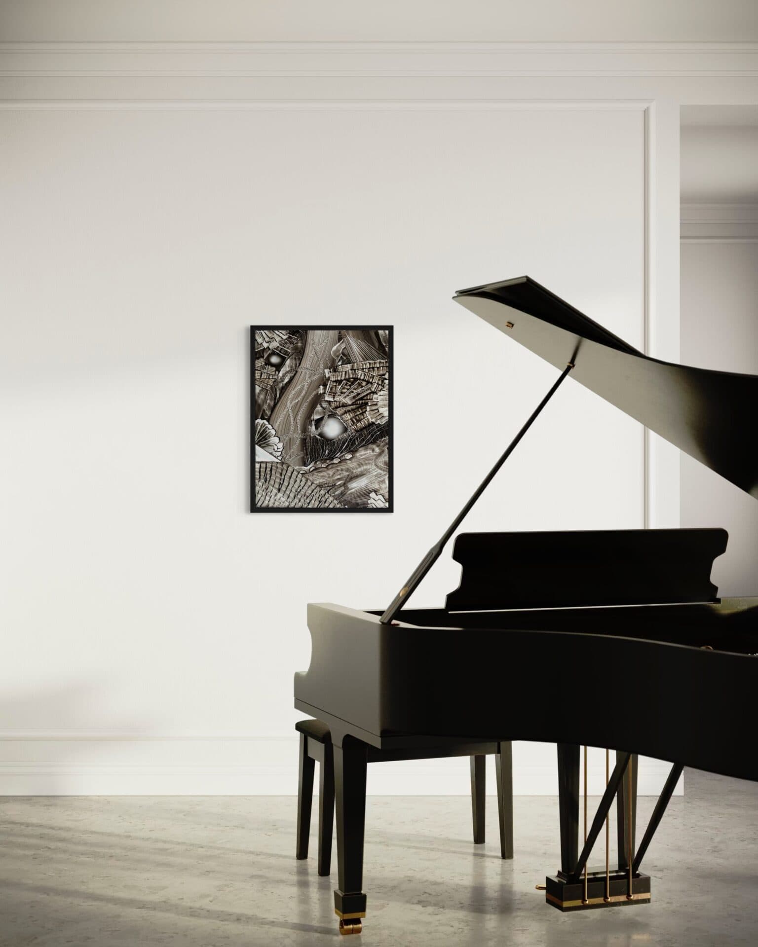 “Gravity” | Uniqie work! | Hand painted | Oil on panel | 80 x 60 cm | Framed
