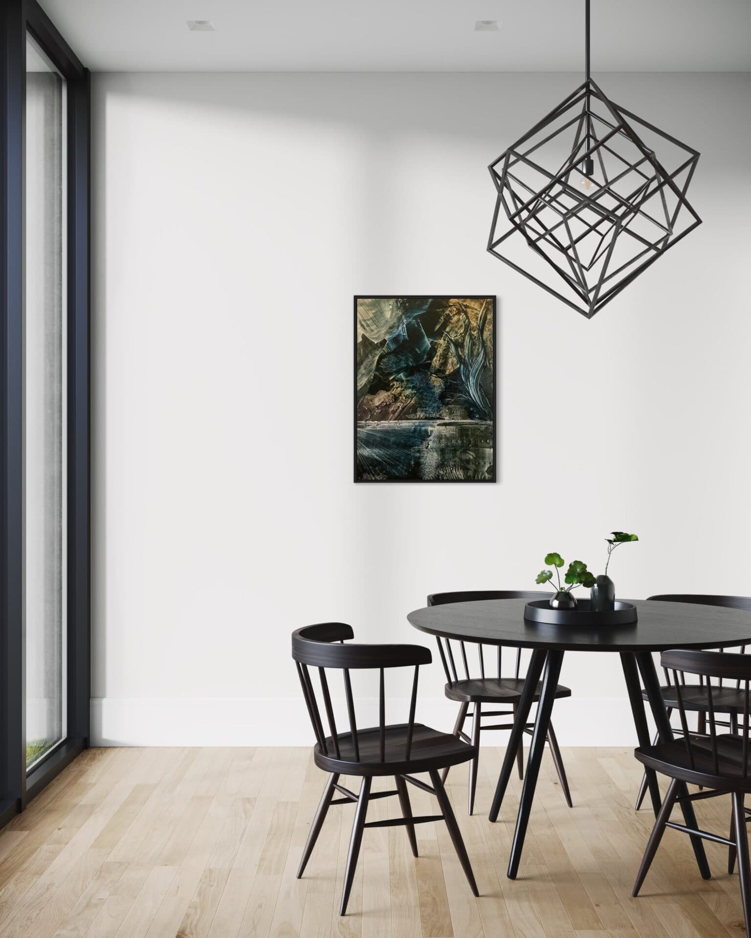 “Blue Lagoon” | Uniqie work! | Hand painted | Oil on canvas | 60 x 80 cm - Framed