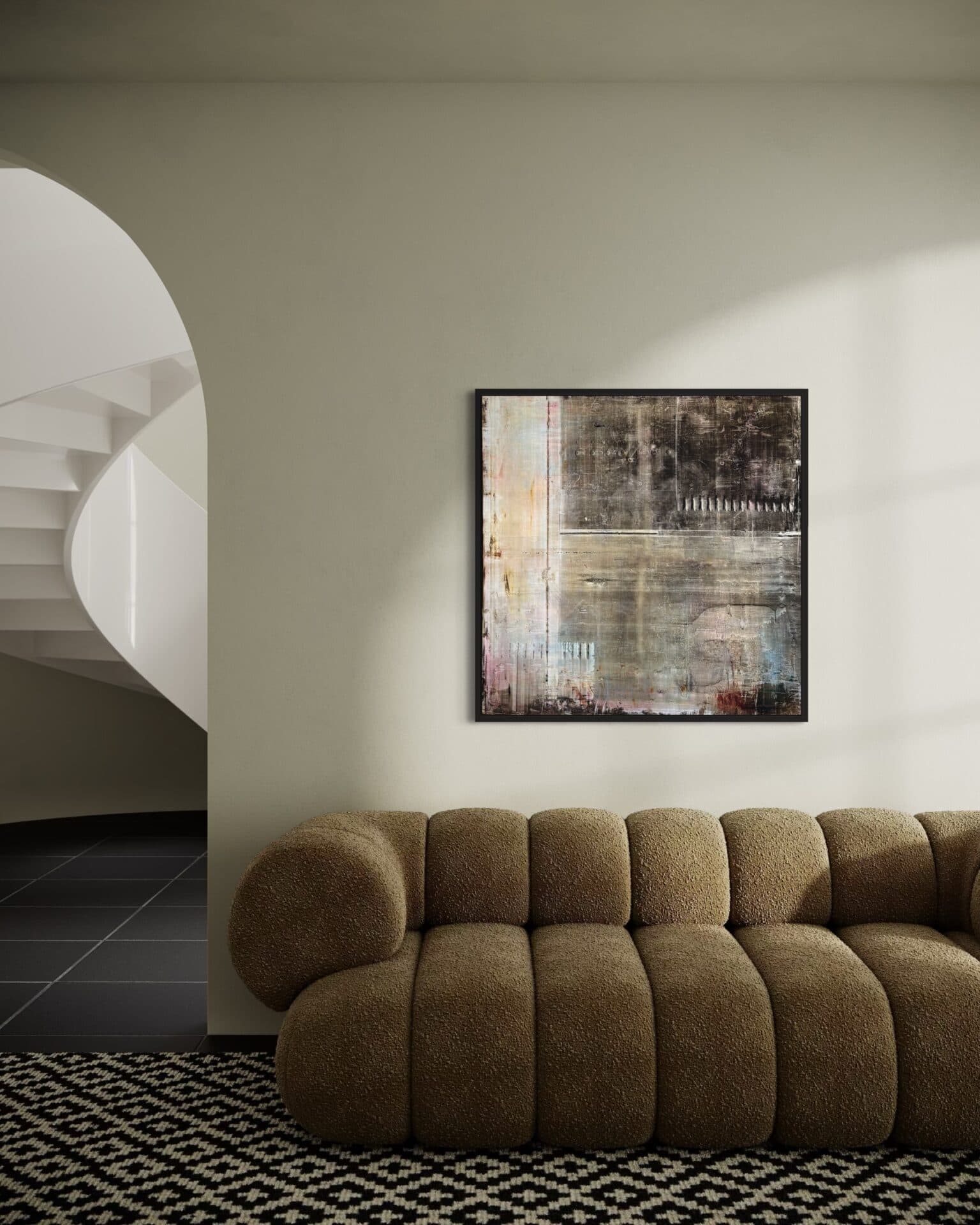 “Reflection” | Uniqie work! |  Hand painted! | Oil on Canvas | 100 x 100 cm - Framed