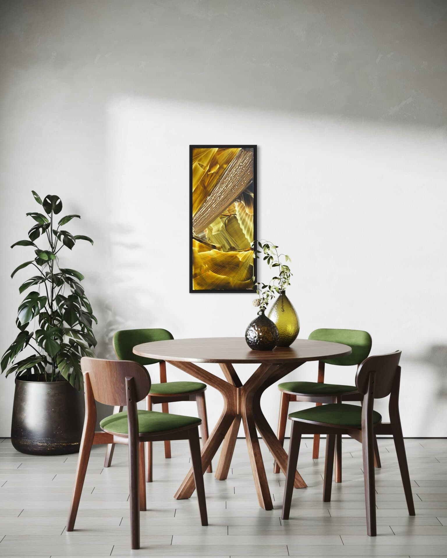 “Sparkling” | Uniqie work! |  Hand painted! | Oil on Panel | 43 x 95 cm - Framed
