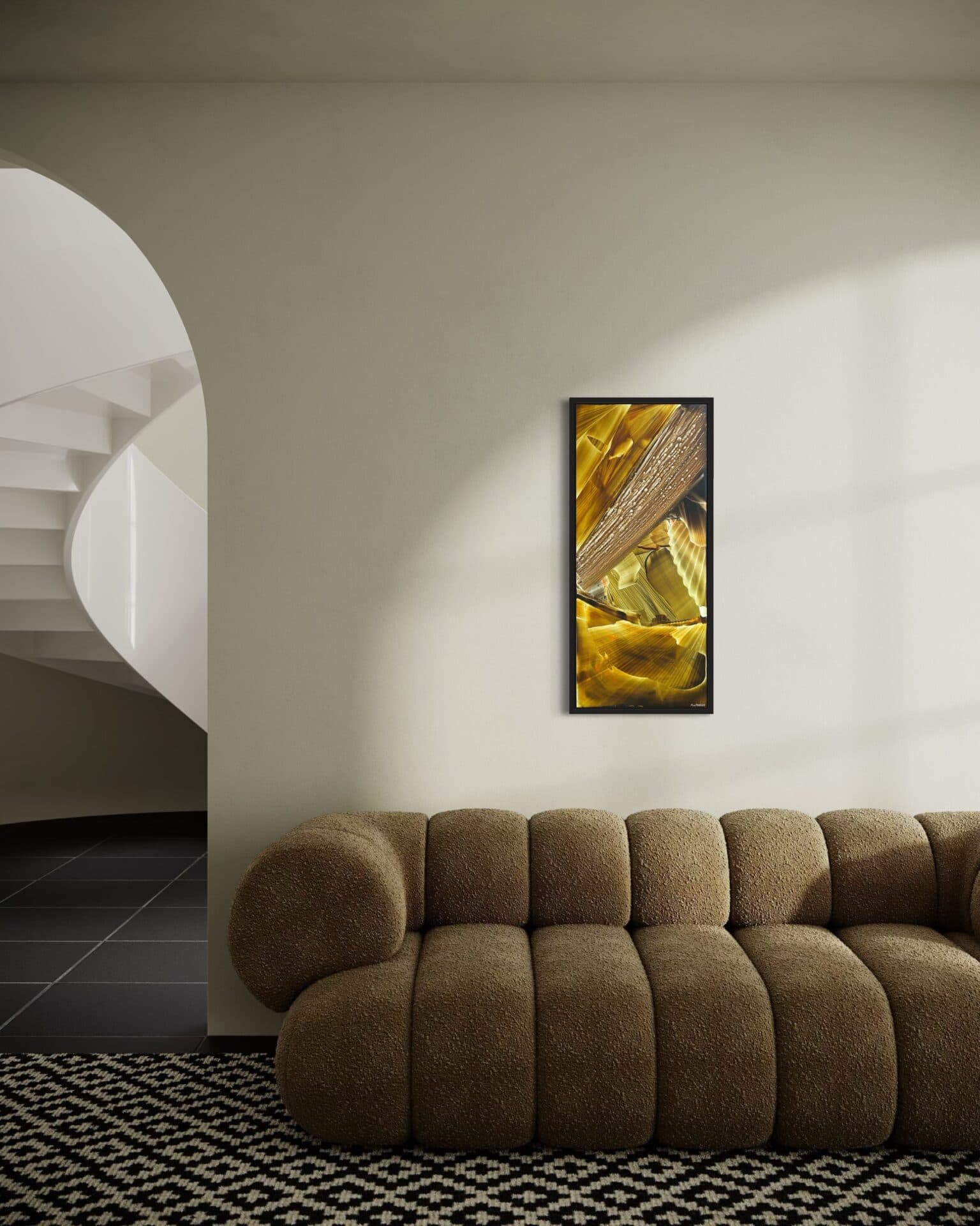 “Sparkling” | Uniqie work! |  Hand painted! | Oil on Panel | 43 x 95 cm - Framed