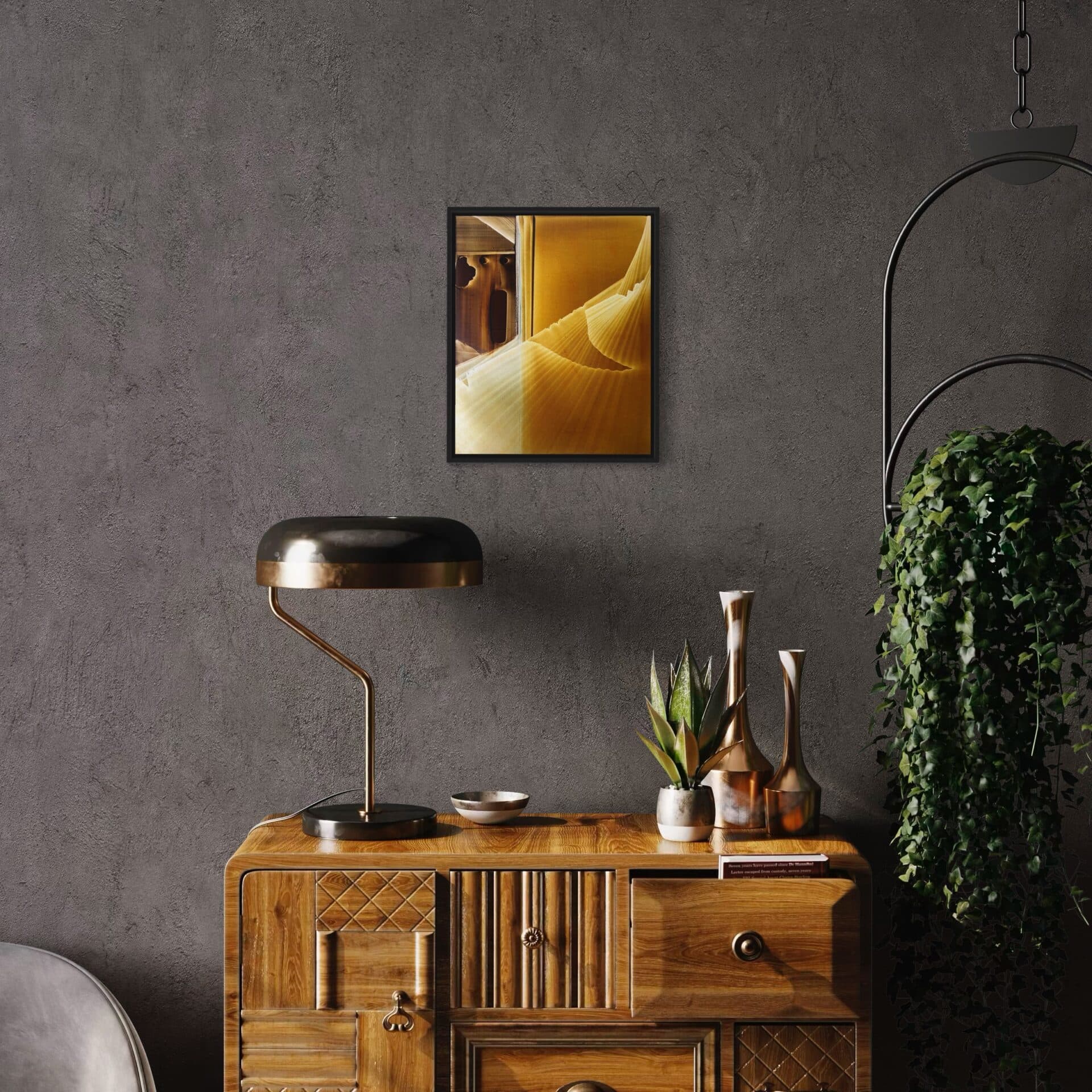 “Desert” | Uniqie work! | Hand painted! | Oil on panel |  27 x 33 cm - Framed