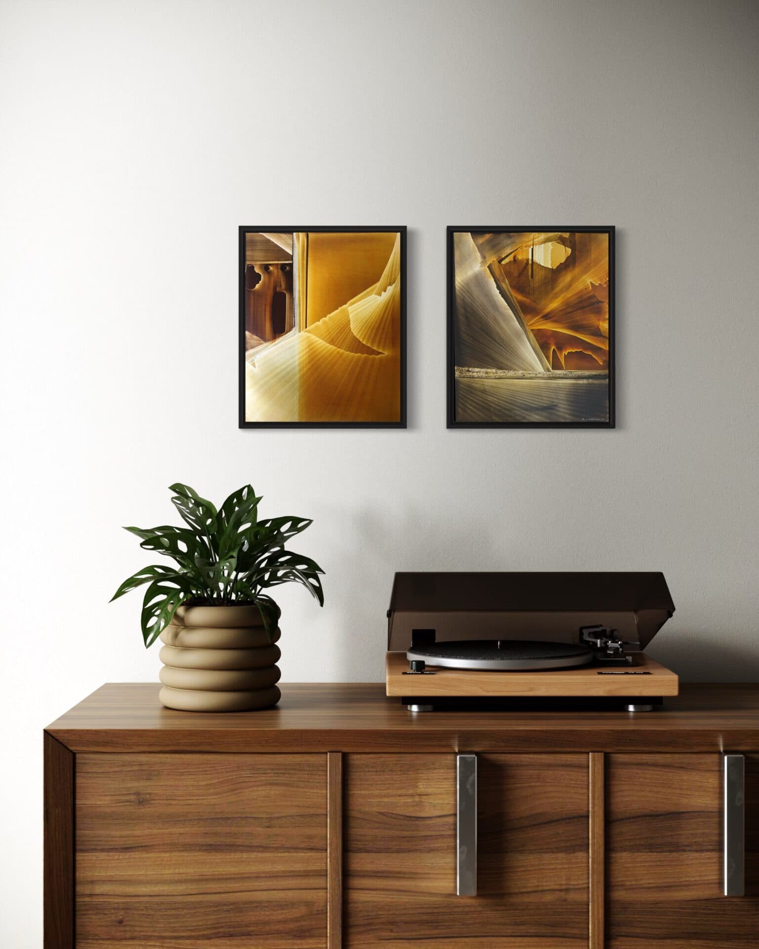 “Desert” | Uniqie work! | Hand painted! | Oil on panel |  27 x 33 cm - Framed