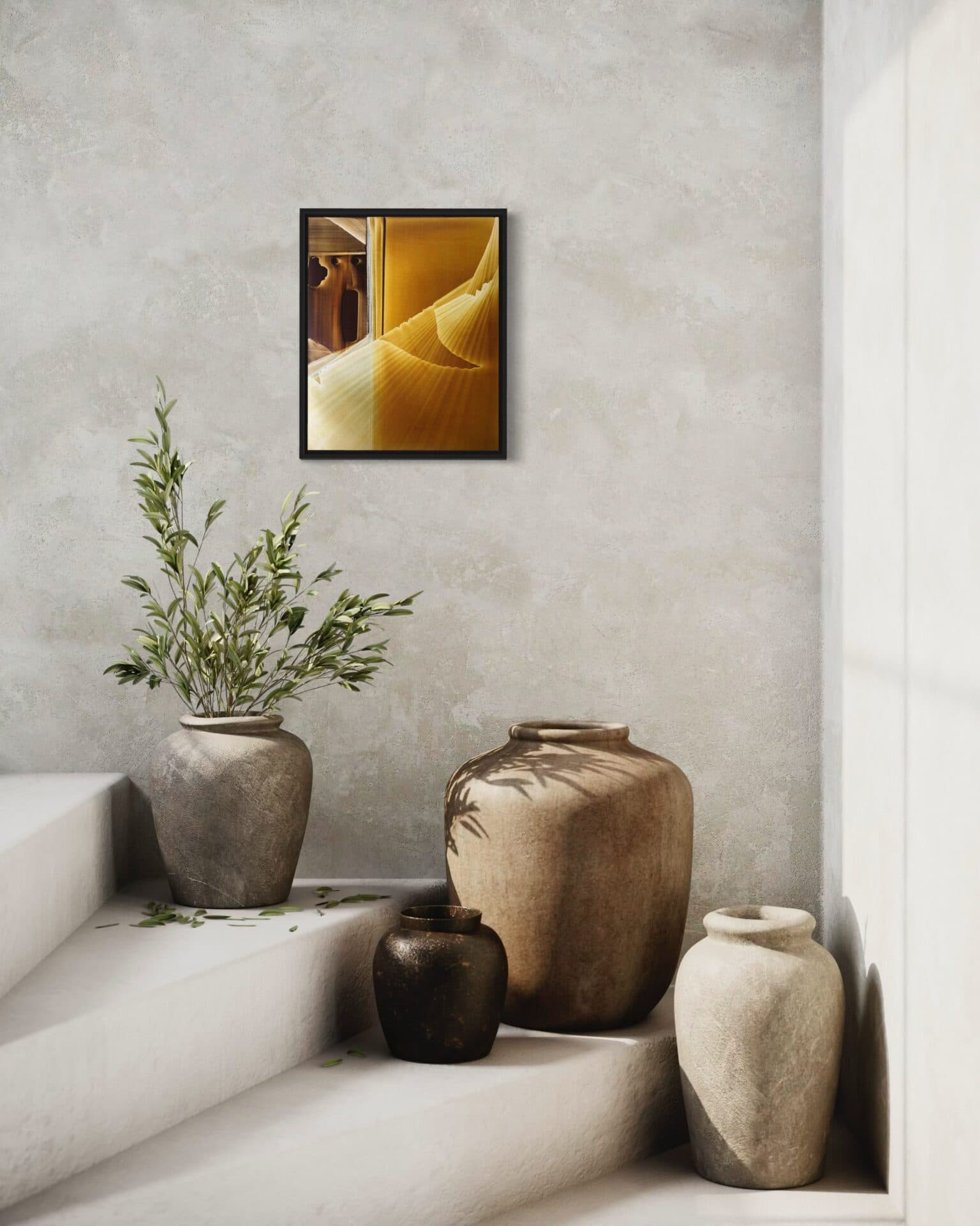 “Desert” | Uniqie work! | Hand painted! | Oil on panel |  27 x 33 cm - Framed