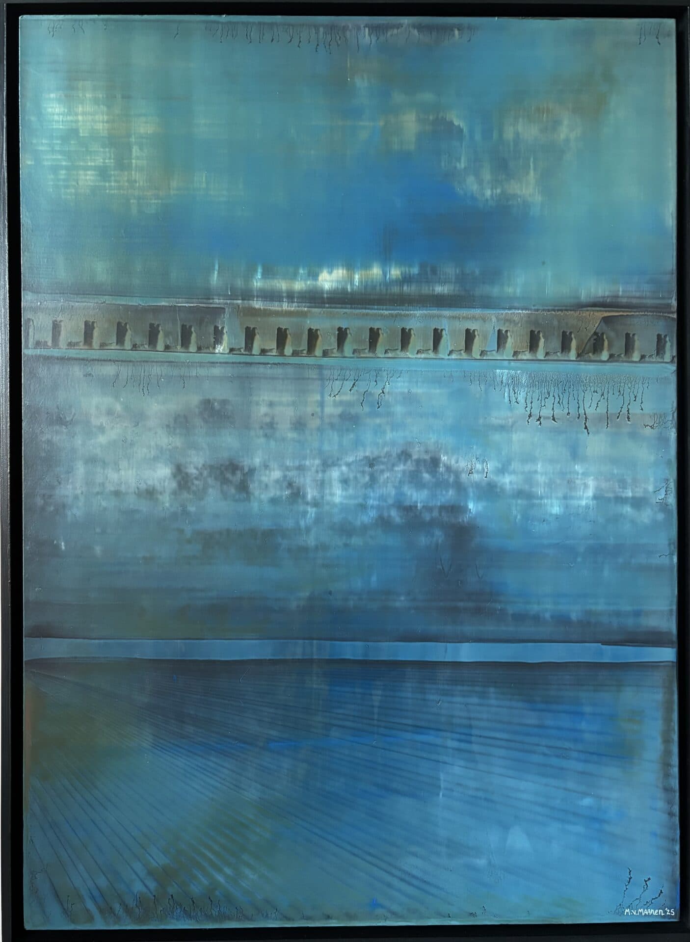“Blue Sky” | Unique painting |  Hand painted! | Oil on panel | 50 x 70 cm | Framed
