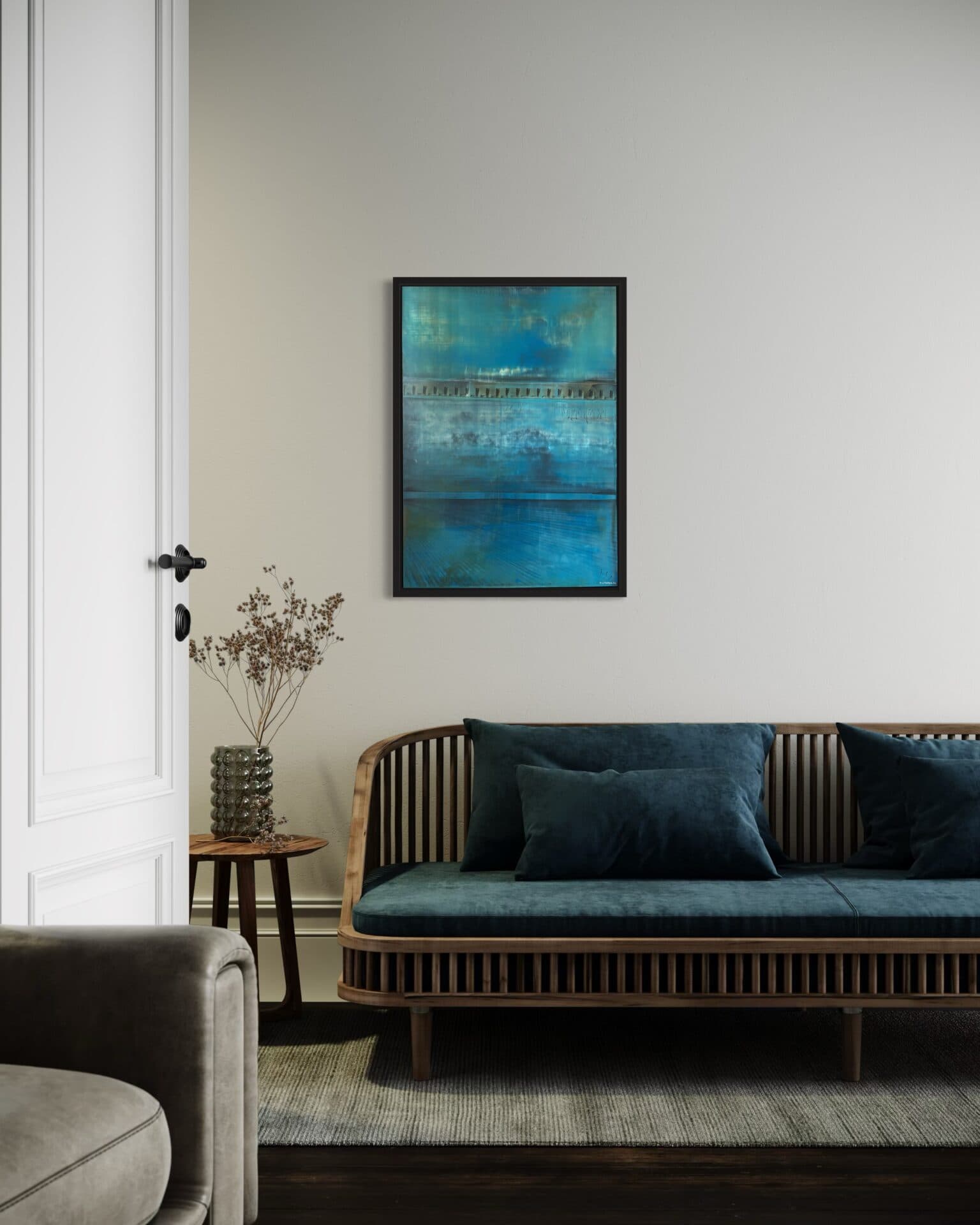 “Blue Sky” | Unique painting |  Hand painted! | Oil on panel | 50 x 70 cm | Framed
