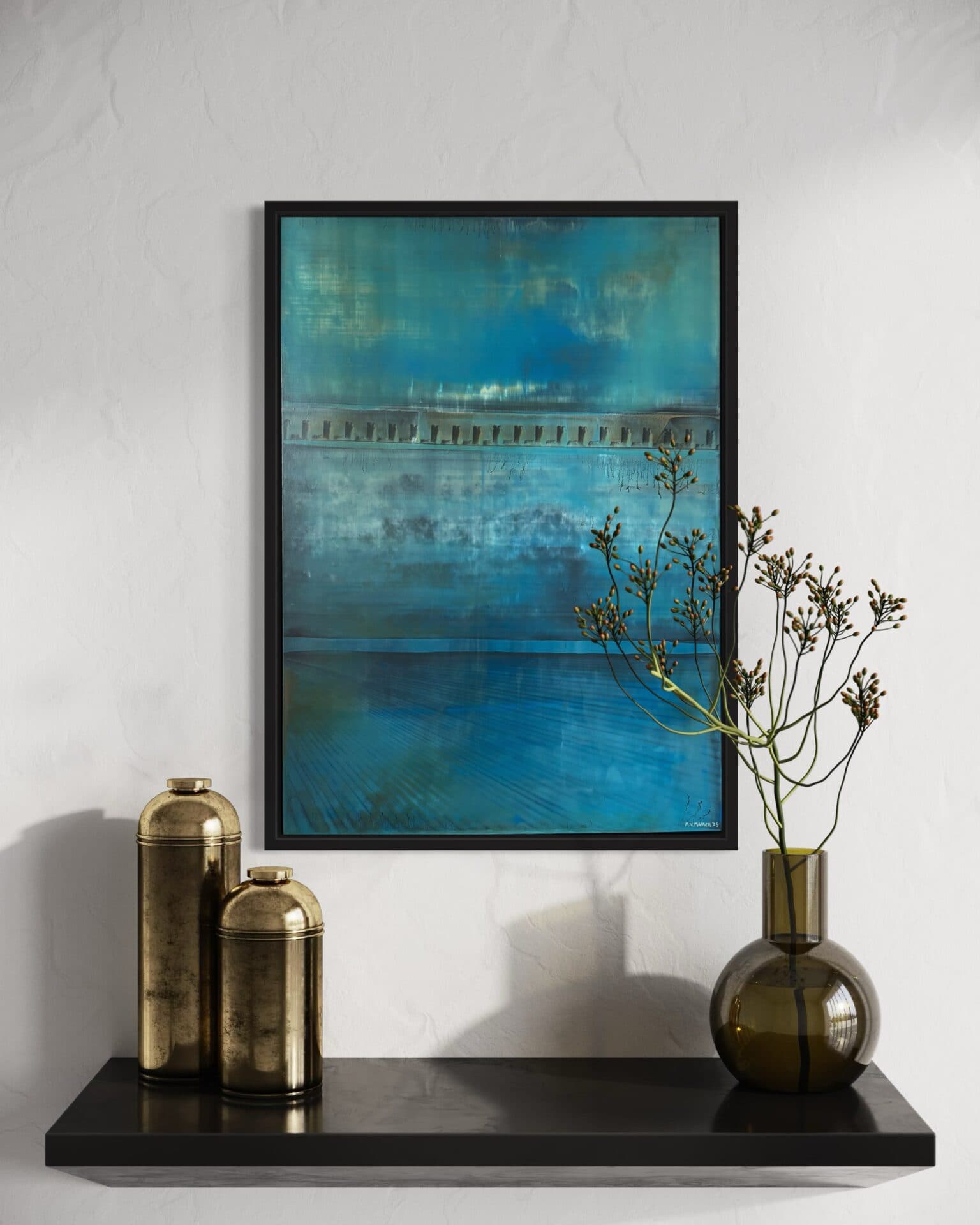 “Blue Sky” | Unique painting |  Hand painted! | Oil on panel | 50 x 70 cm | Framed