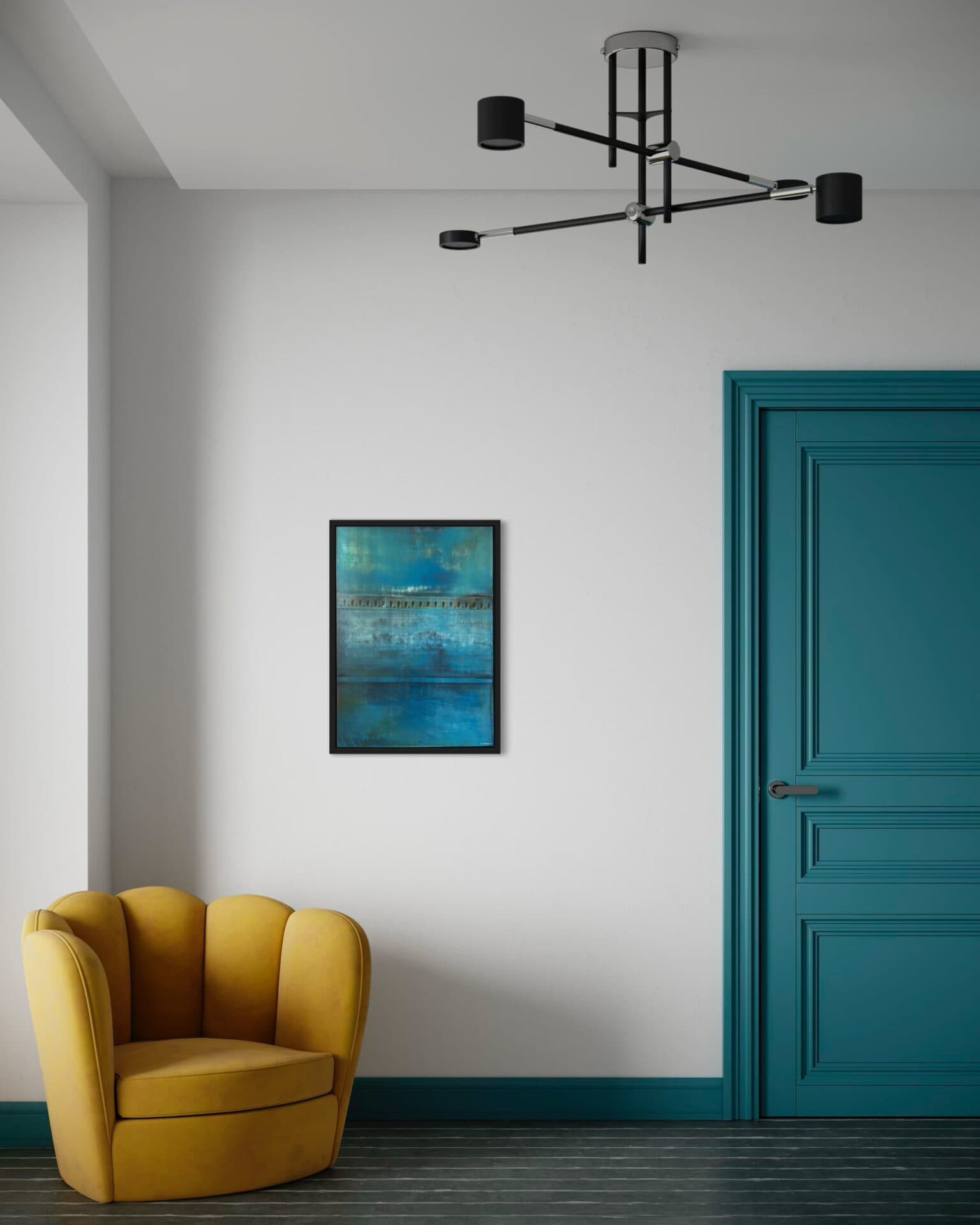 “Blue Sky” | Unique painting |  Hand painted! | Oil on panel | 50 x 70 cm | Framed