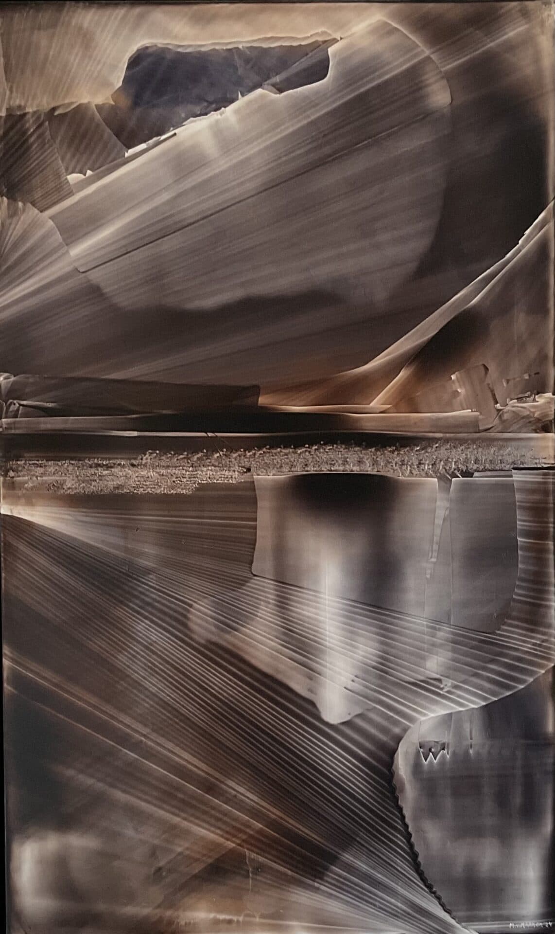 “Transition” | Unique work | Hand painted| Oil on panel | 104 x 64 cm - Framed