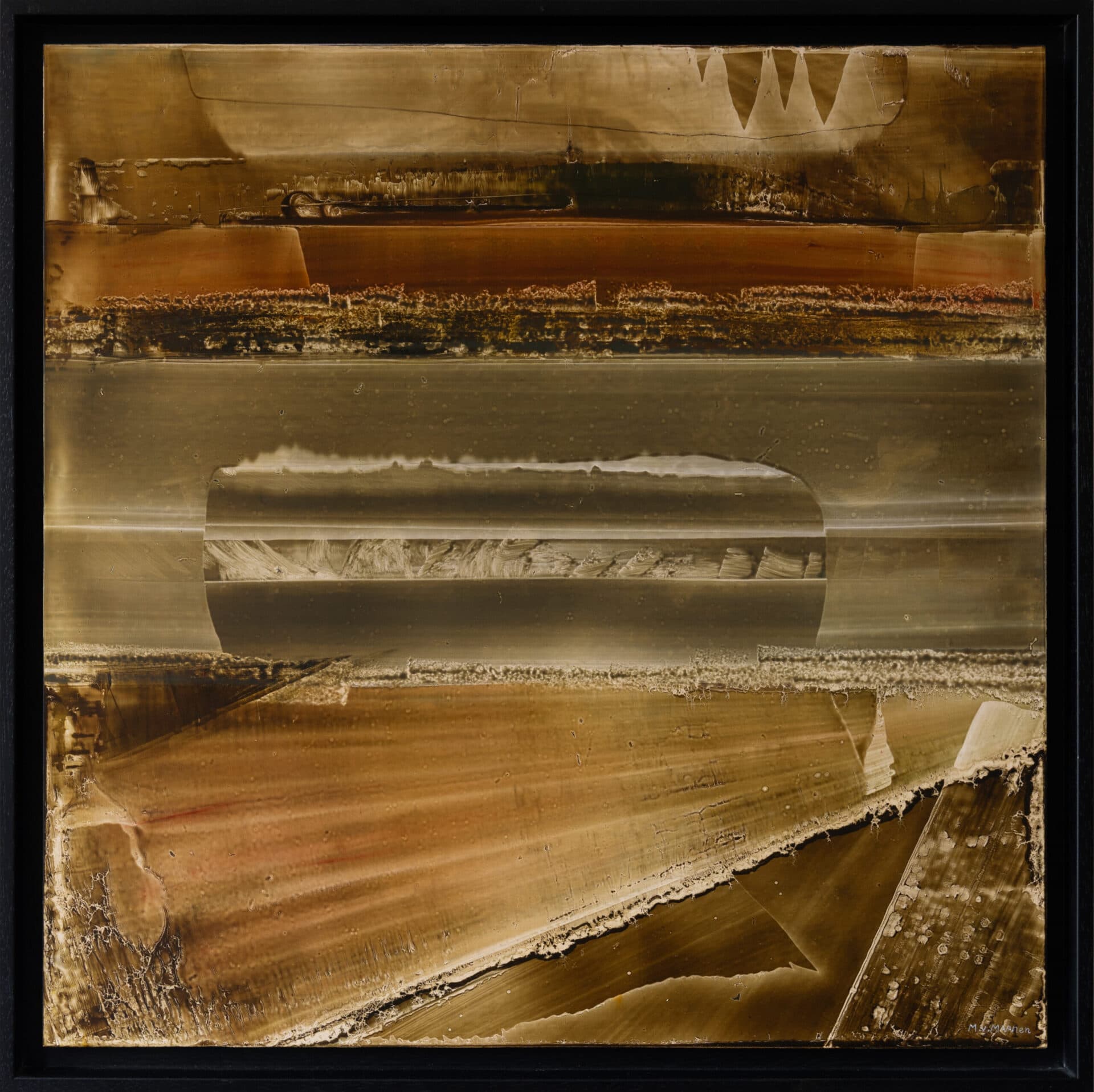 “Tabernakel” | Unique work! | Hand painted | Oil on Panel - 60 x 60 - Framed