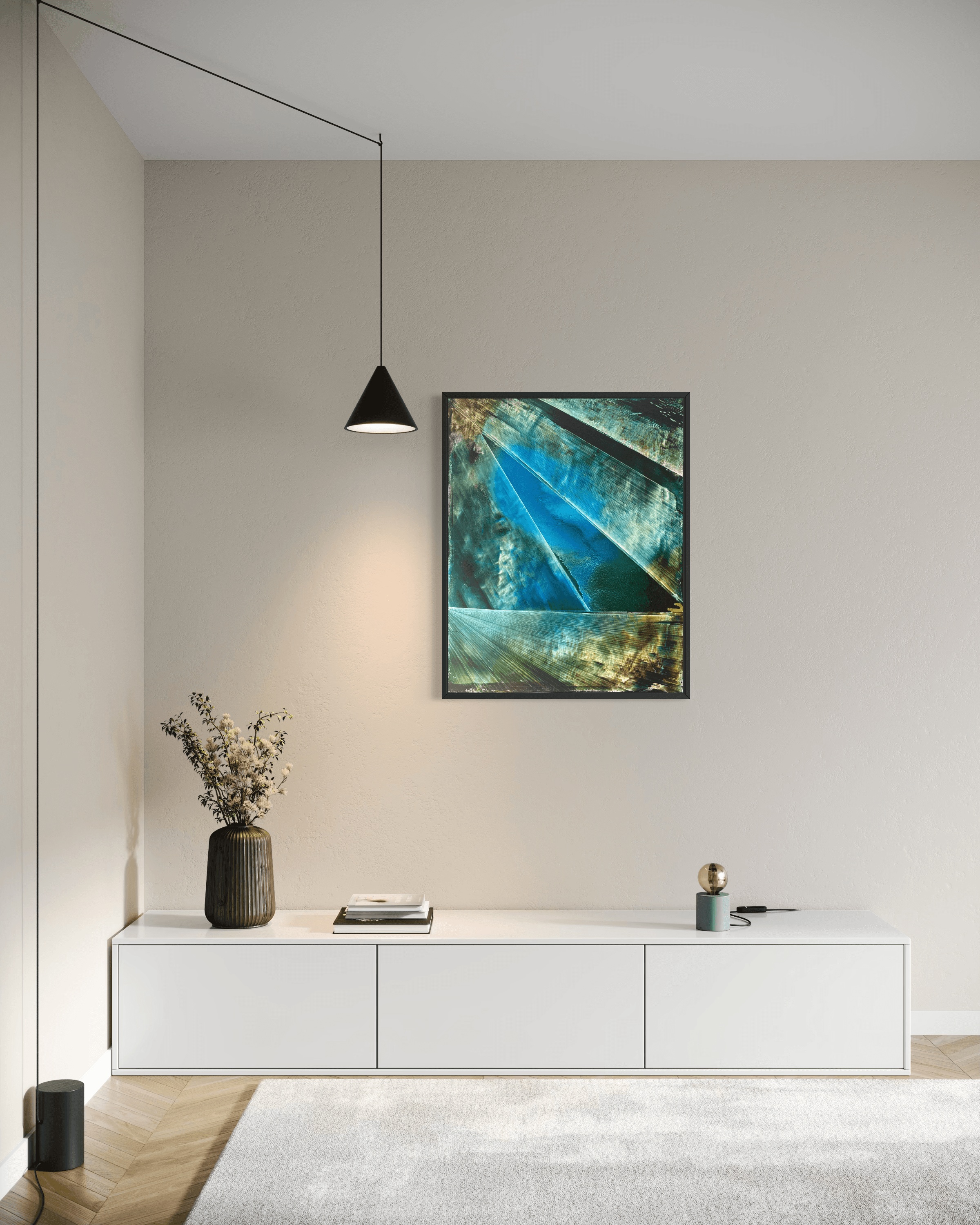 “Open Hemel” Unique work! | Hand painted | Oil on Canvas - 80 x 100 cm - Framed