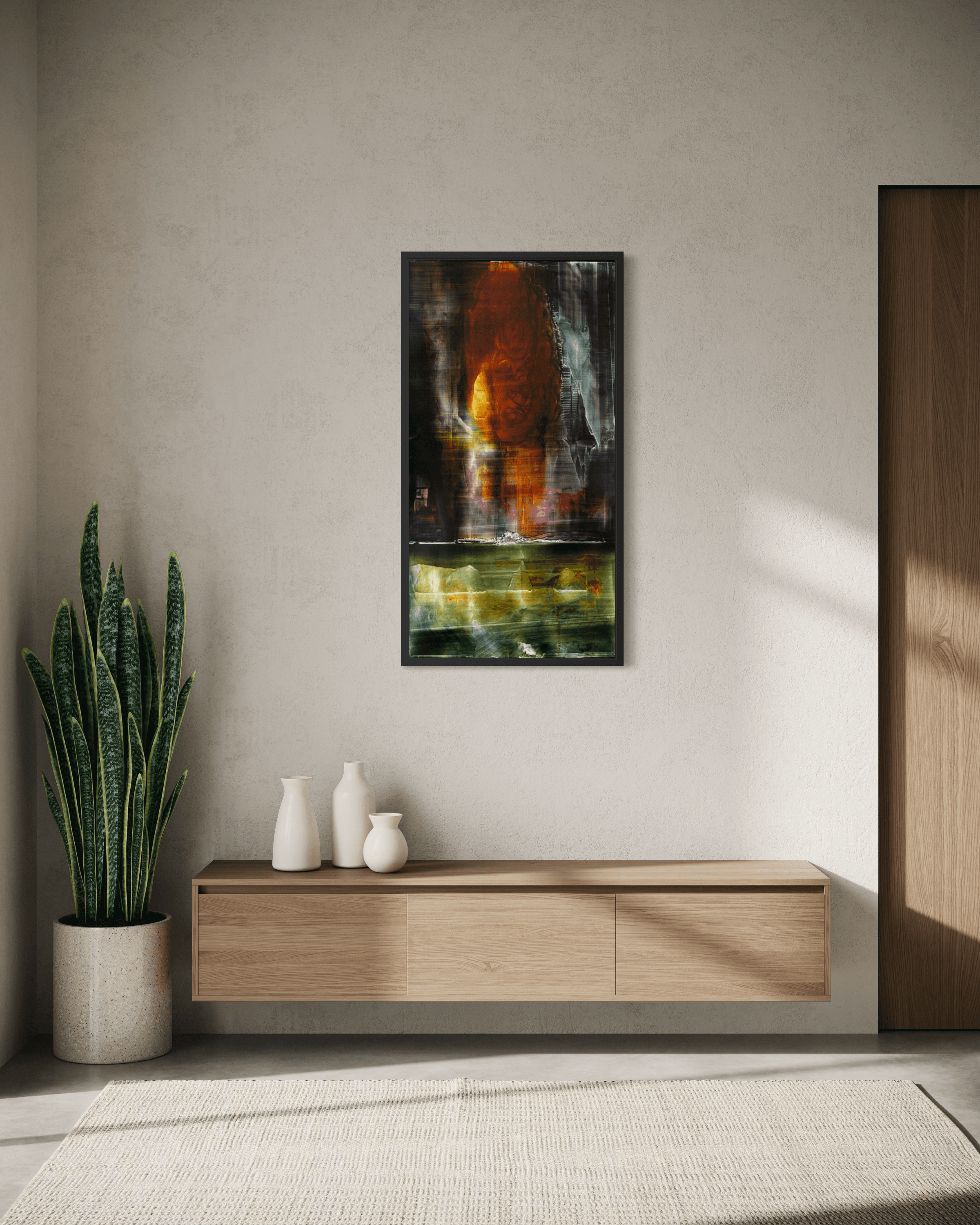 “Awakening Colors” | Unique work! | Hand painting | Oil on panel | 60 x 116 cm | Framed