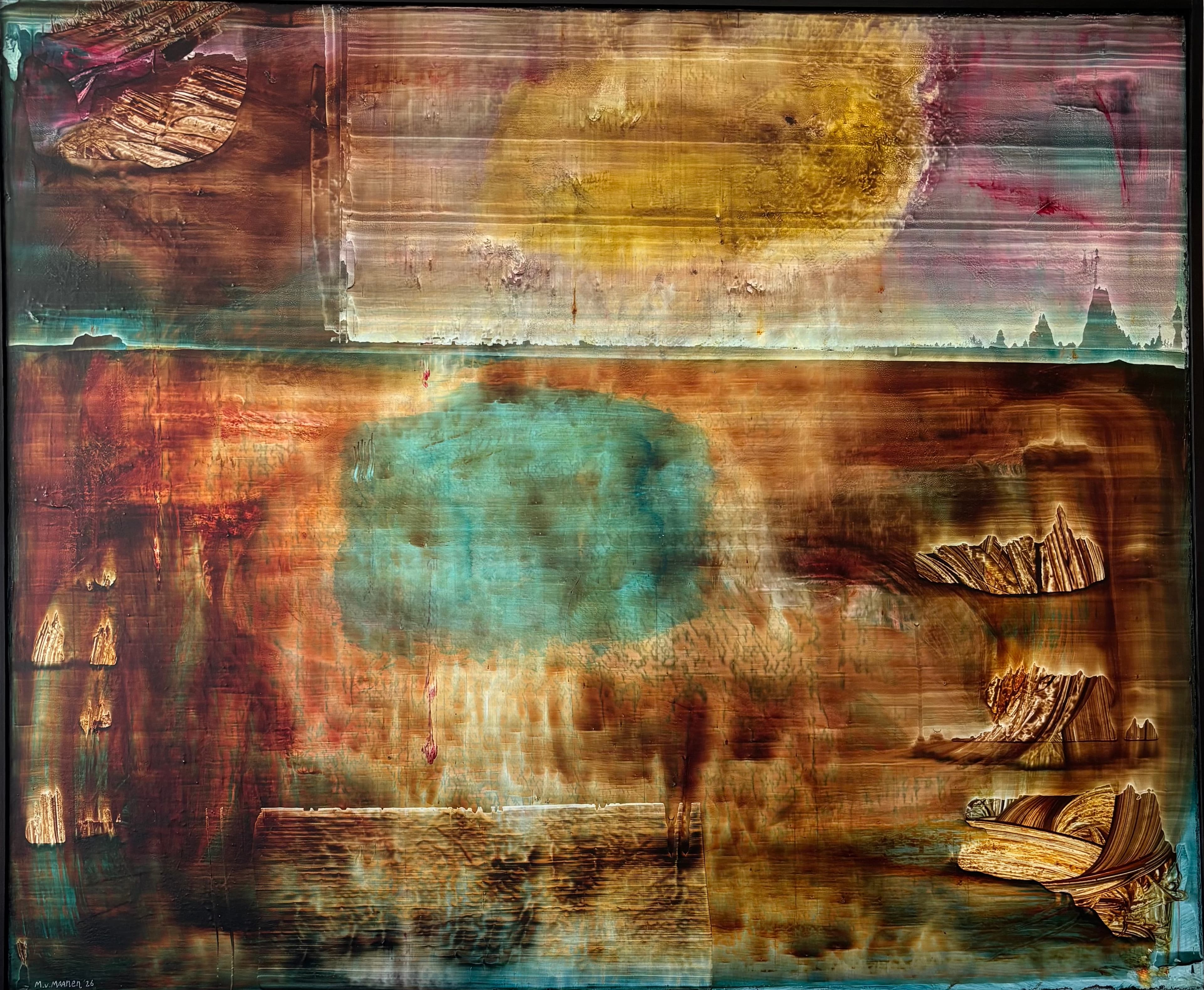 “Beyond Jordan” | Unique work | Handpainting | Oil on Canvas | 100 x 120 cm | Framed