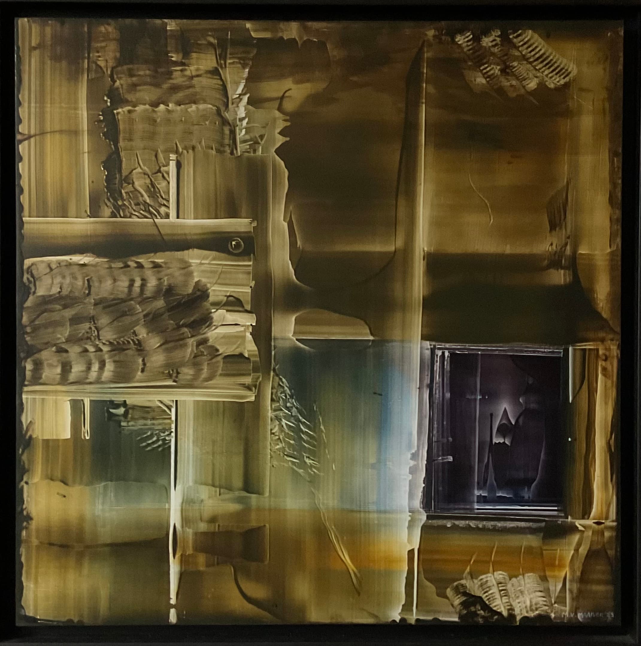 “Inner Sanctuary” | Unique work | Handpainting | Oil on Canvas | 60 x 60 cm | Framed