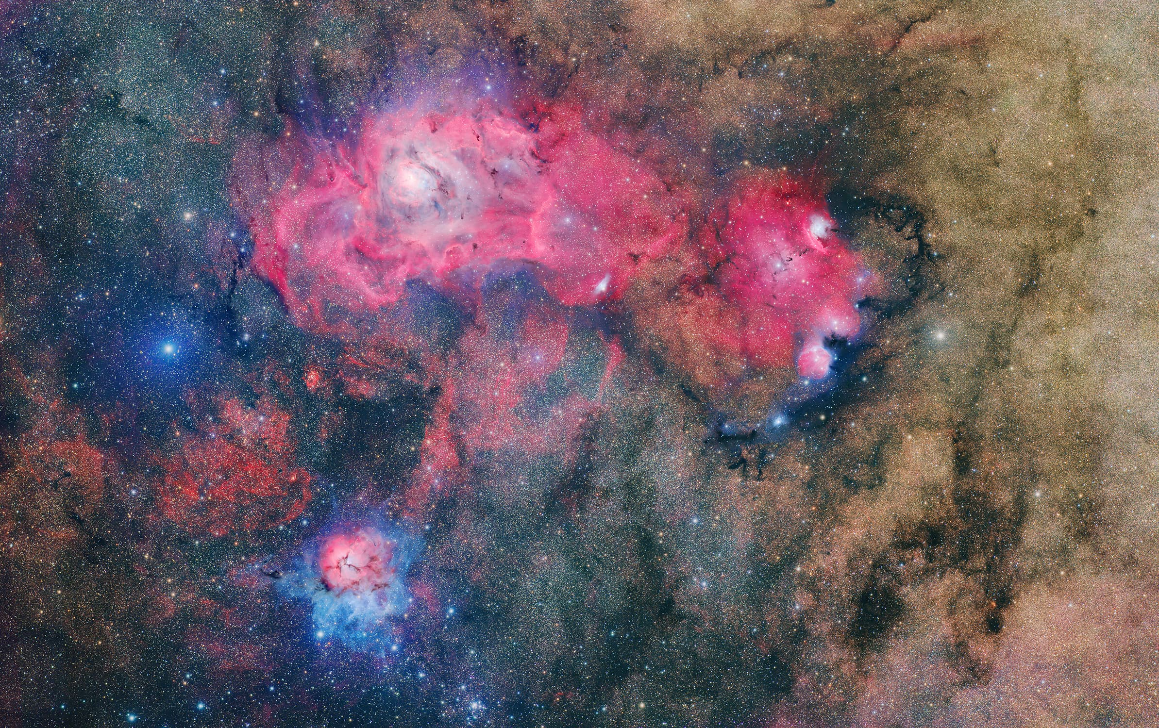 LAGOON MEETS TRIFID NEBULA