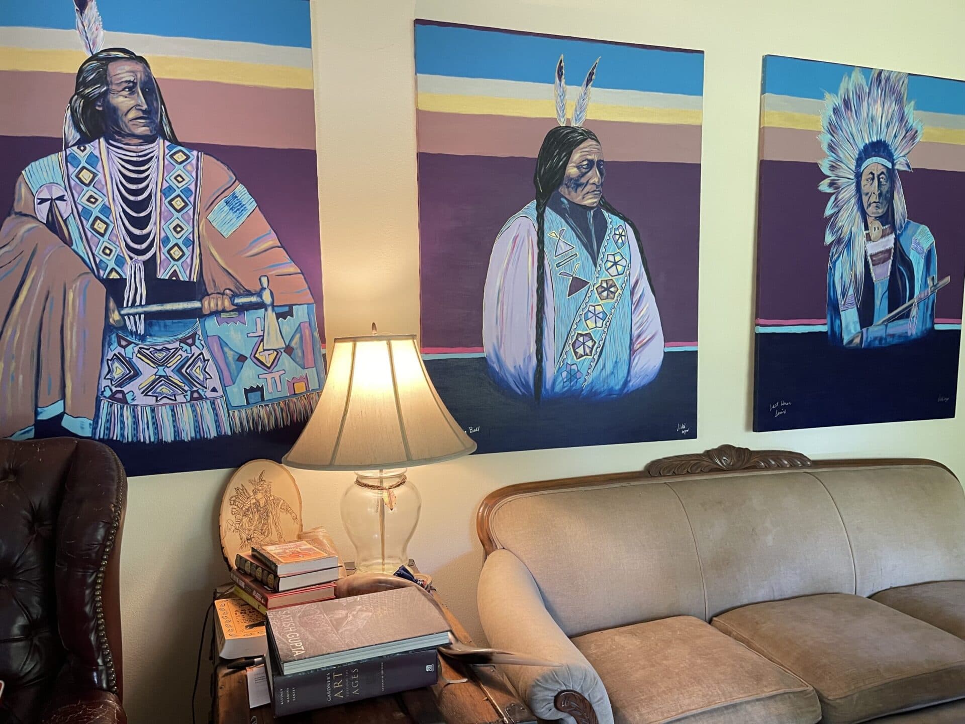 Chief Paintings Hung on Wall