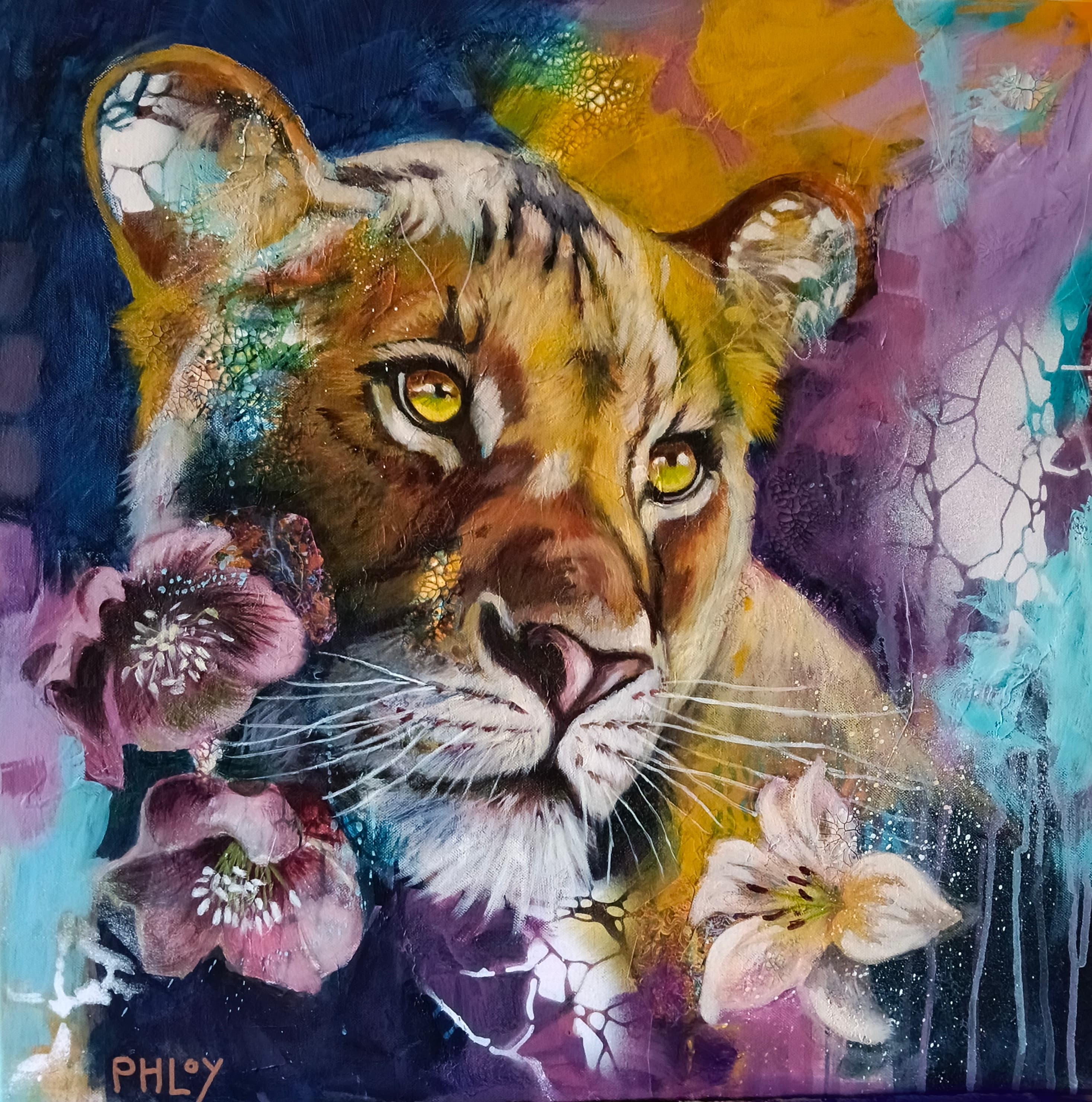 Sarabi Dit werk is een wildlife schilderij. Wildlife en dieren zijn vertegenwoordigd in mijn werk.