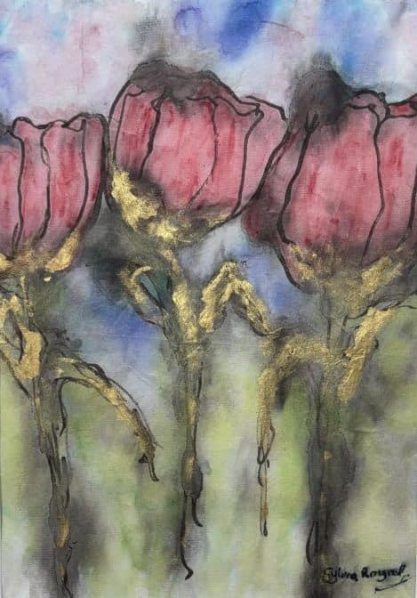 Tulips in the Rain