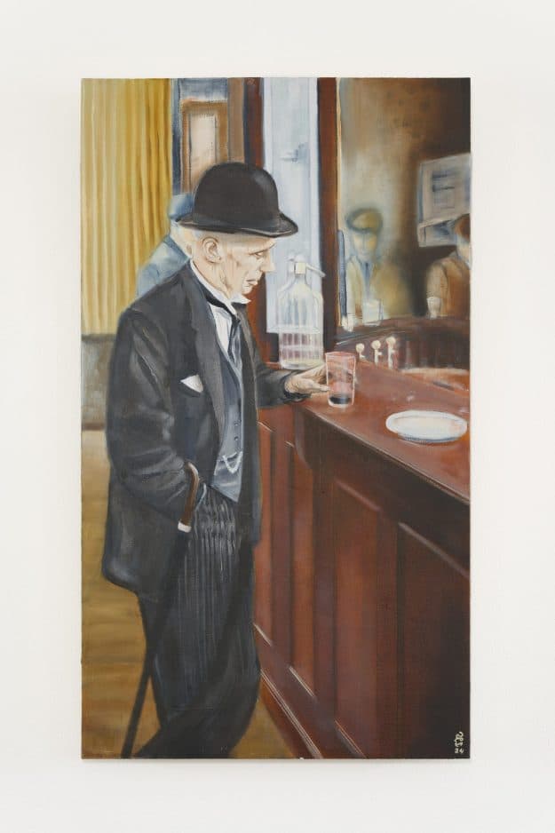A Moment of Introspection (Original Oil Painting on Panel - 70 x 40cm)