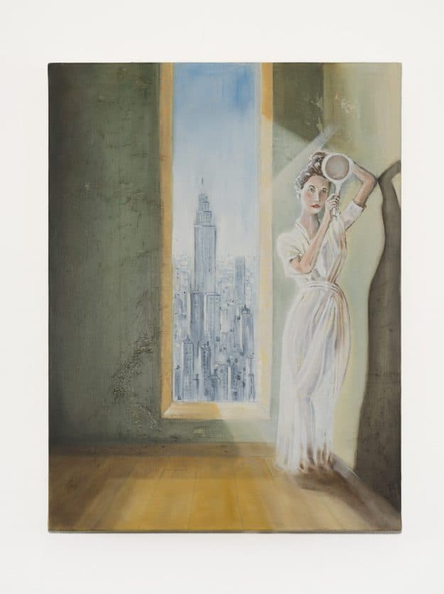 Minerva is Watching (Original Oil Painting on Canvas - 80 x 60 cm)