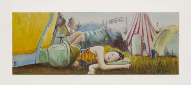 The Afterparty (Original Oil Painting on Canvas 80 x 30cm)
