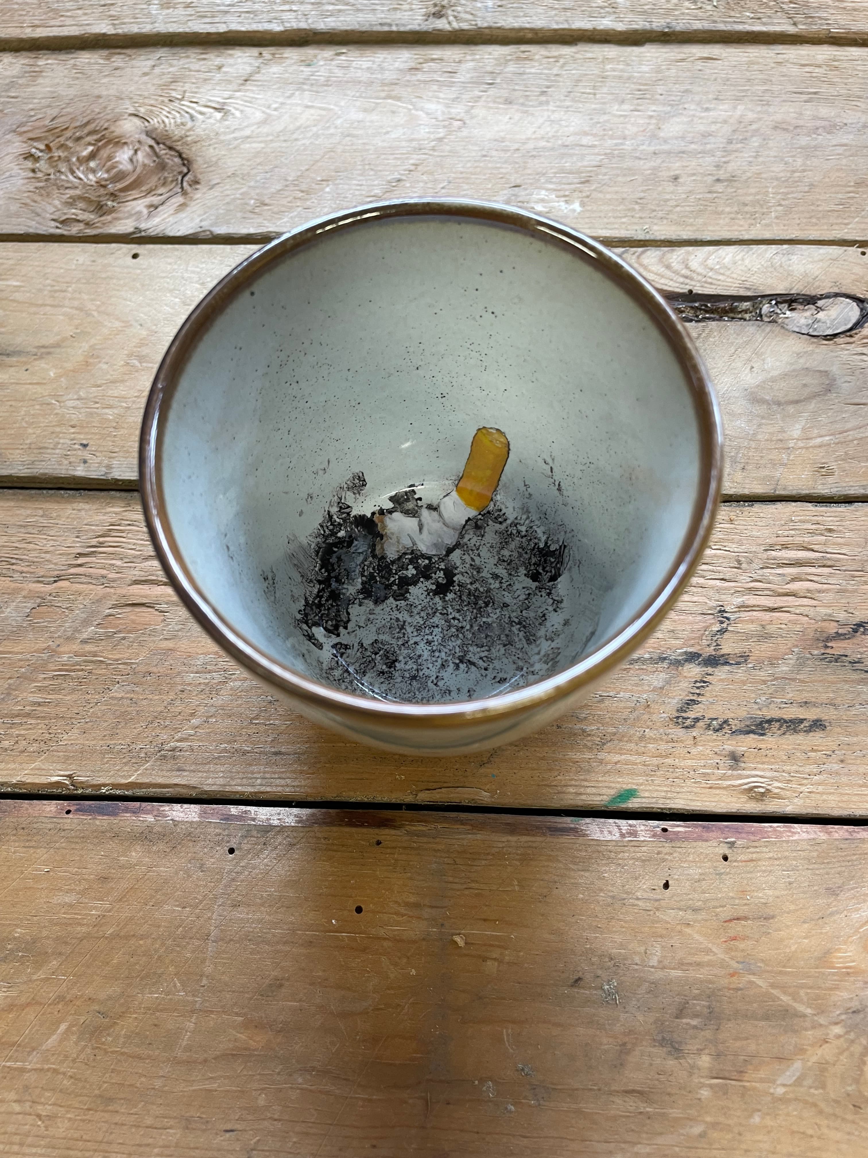 from the series; "Dirty Dishes” Mug.03  cigarette