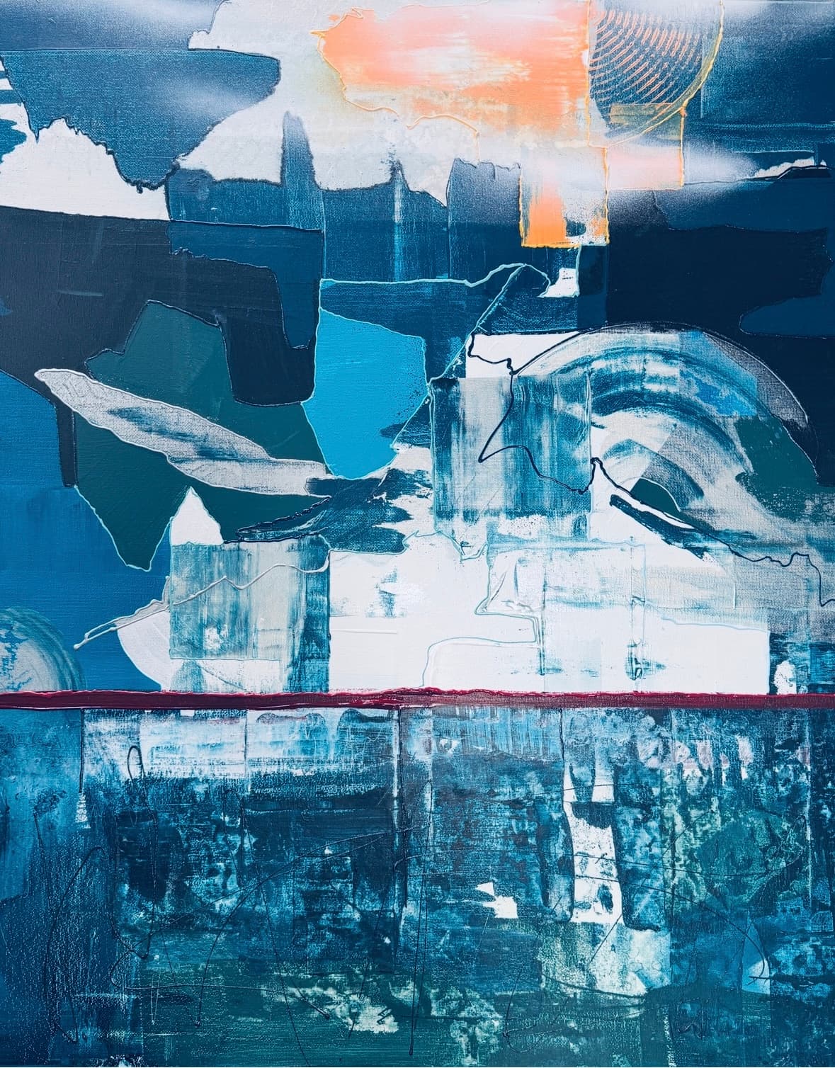 Beyond the edge , 100x80 cm