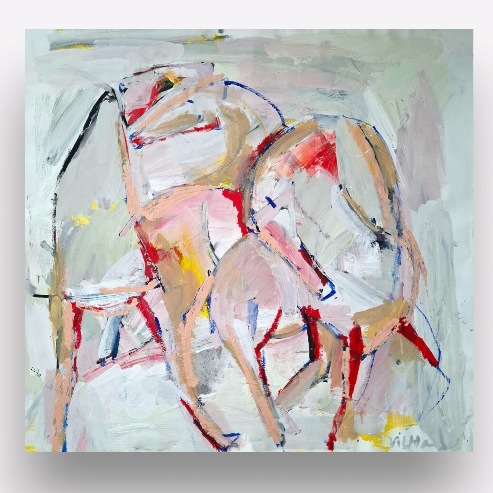 Horses, 90 x 95 cm