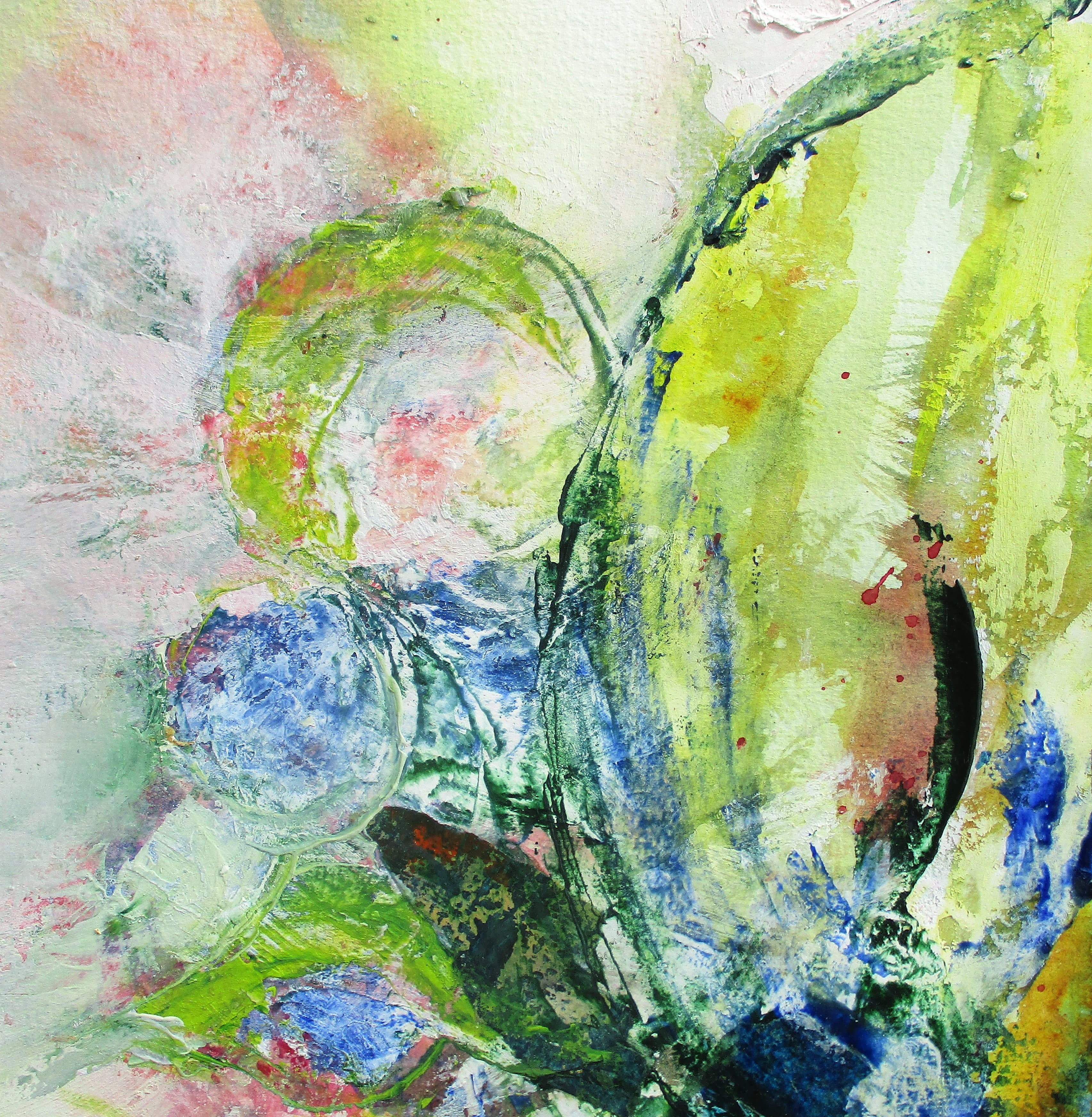 Tableau Acrylique et collages sur papier