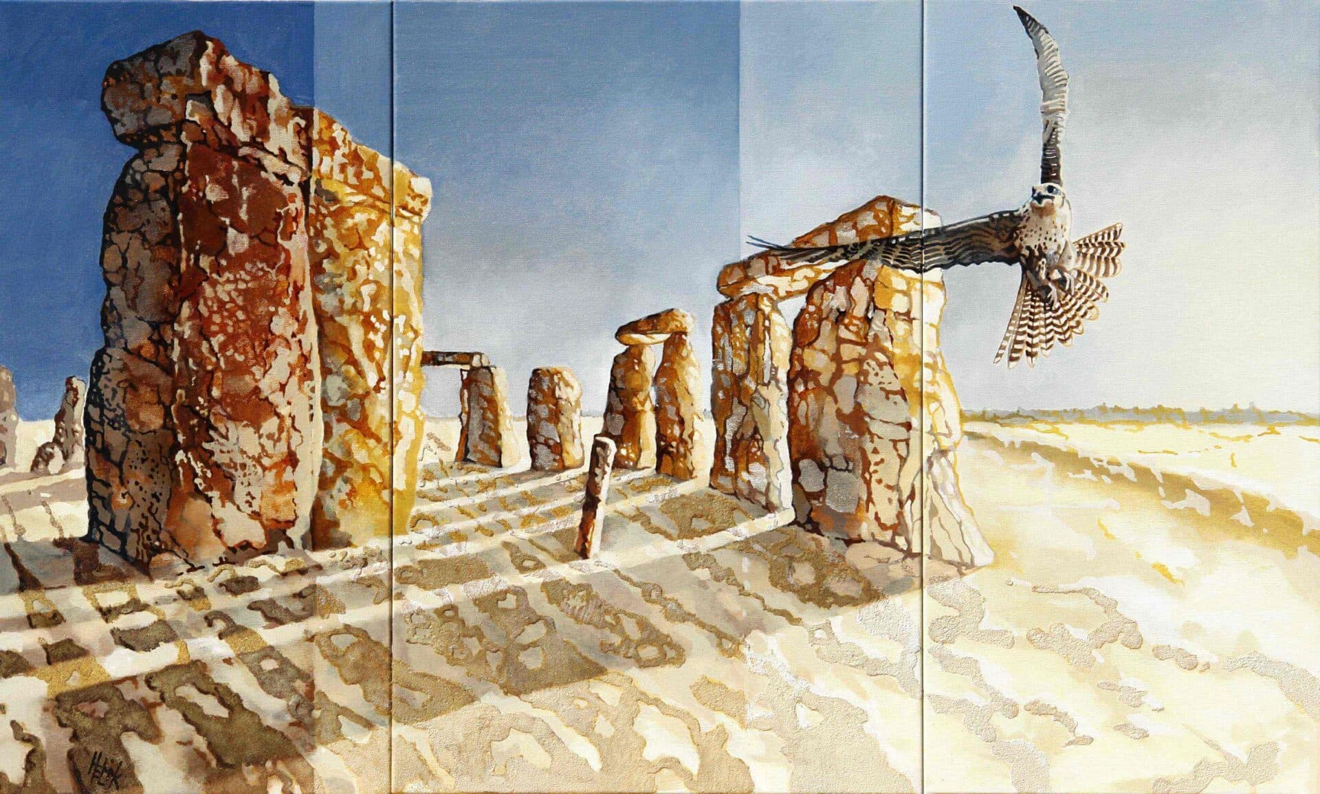 Daybreak at Stonehenge - 100 x 60cm