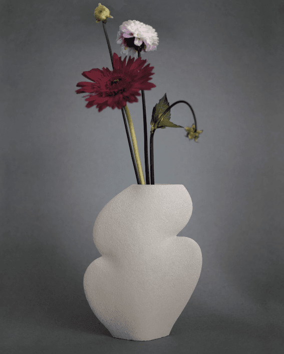 CERAMIC VASE ‘ELLIPSE N°1 - White