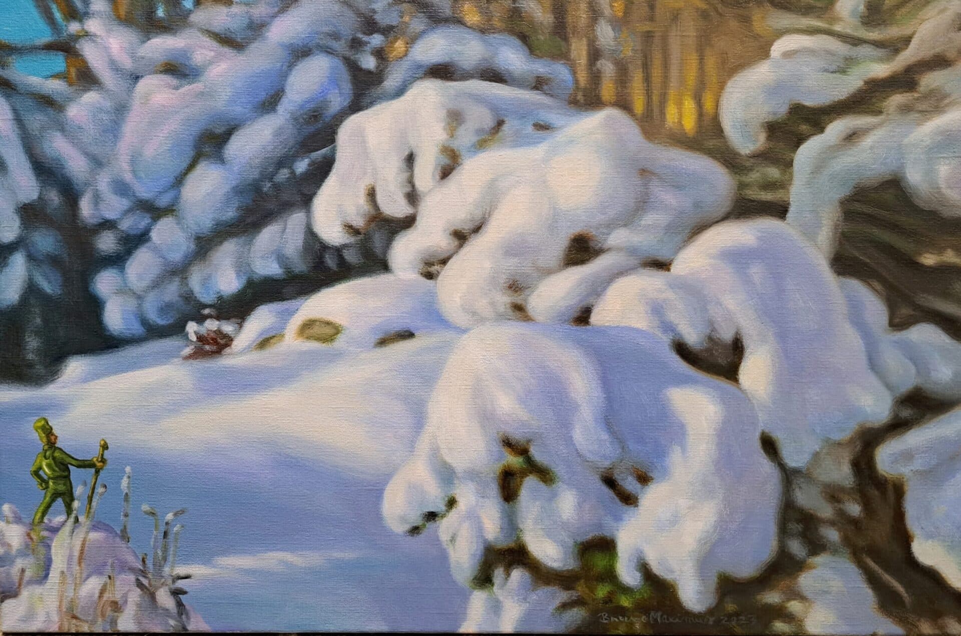Wren in Spring Snow