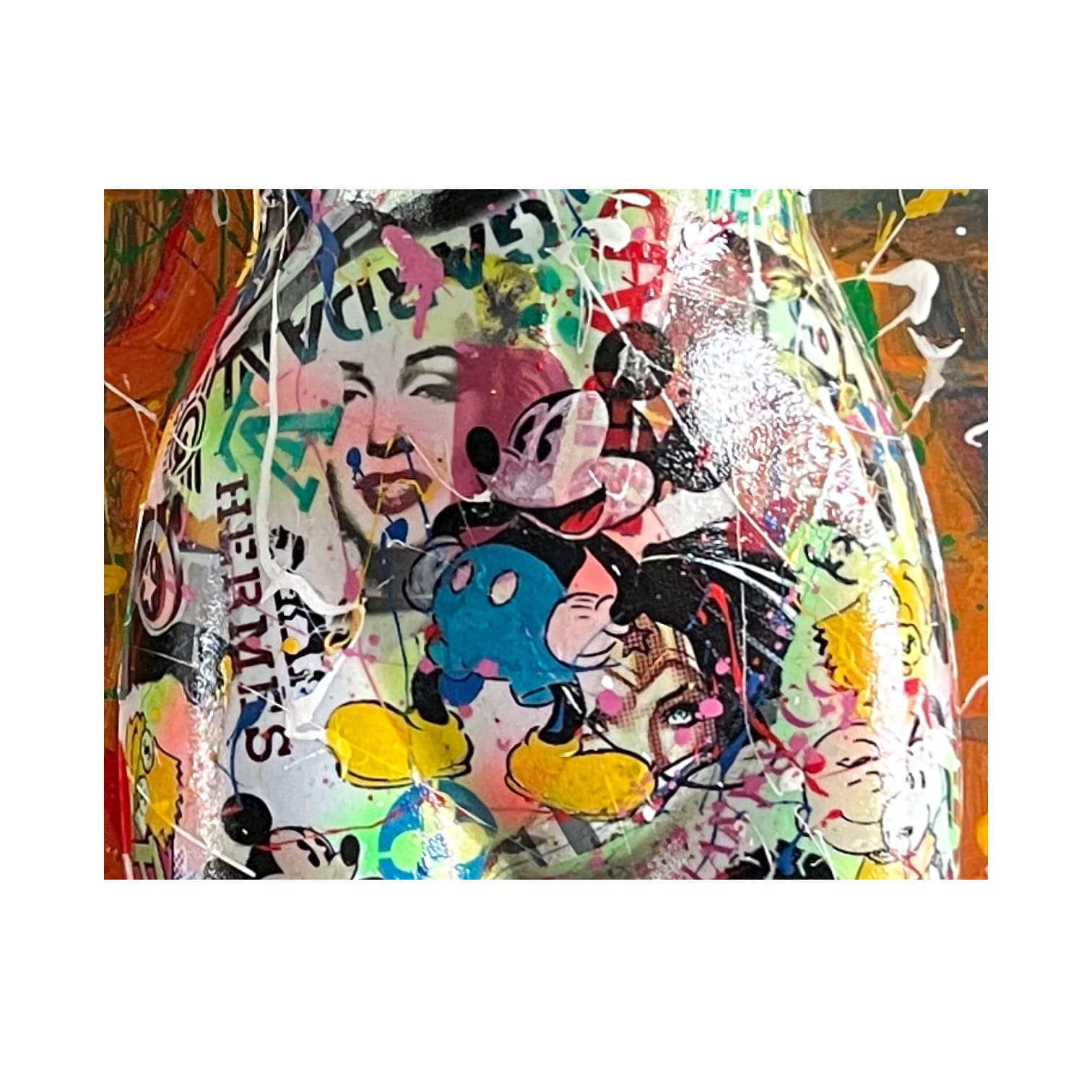 Galaxy – Original 3D Sculpture on Brick wall panel