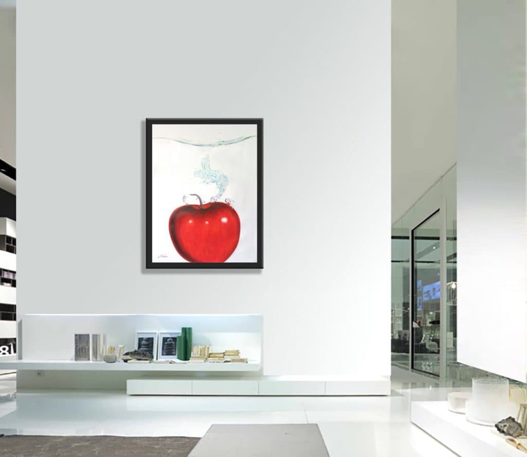 Deep Red - Original Painting on Canvas