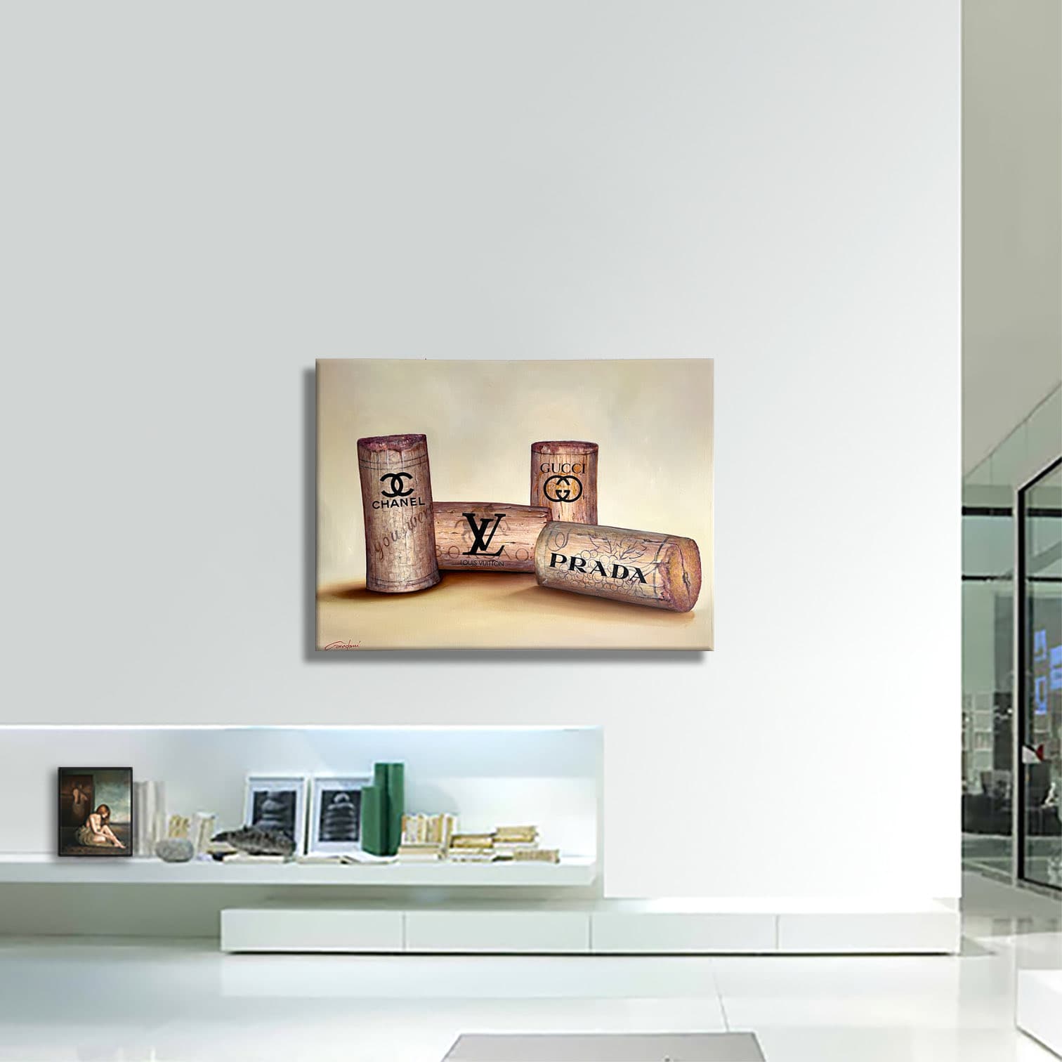 Luxury Wine – Original Painting on canvas Painting