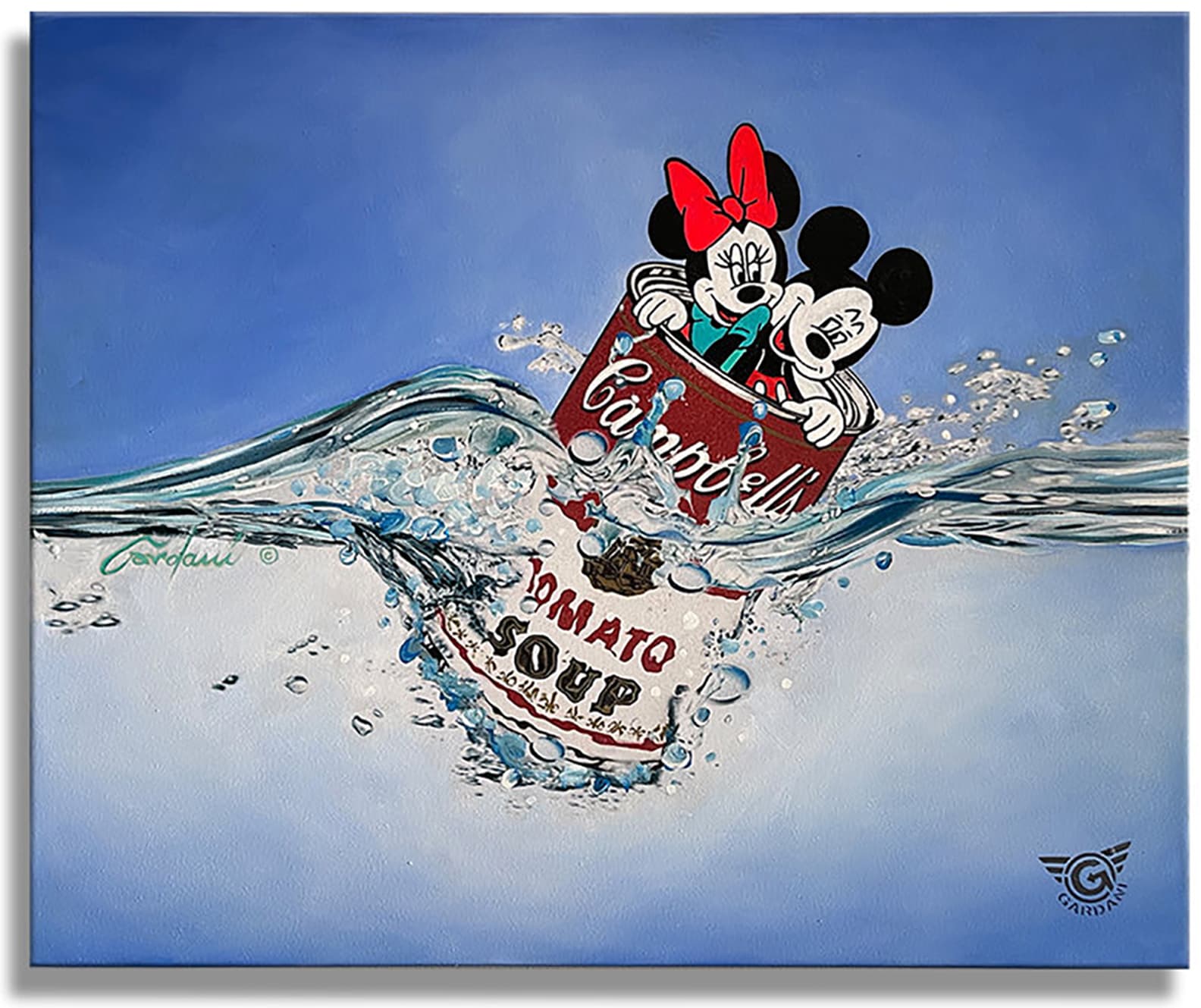 Campbell’s water rescue – Original Painting on canvas