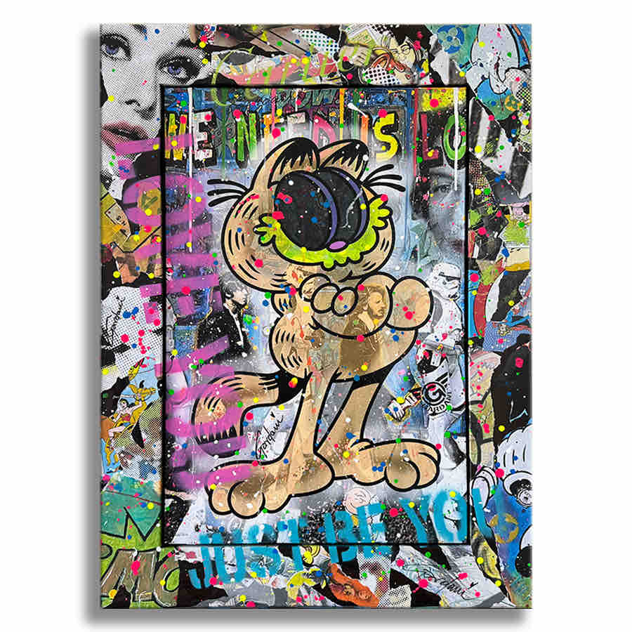 Garfield Attitude – Original Painting on Canvas
