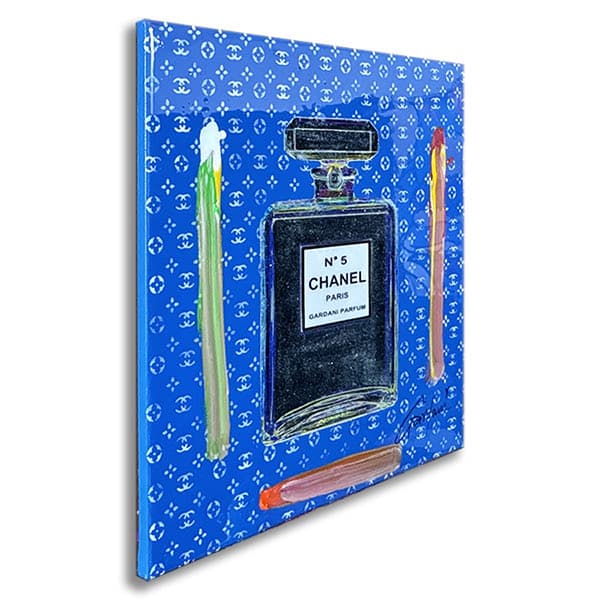 Chanel Bleu - Original Painting on Canvas