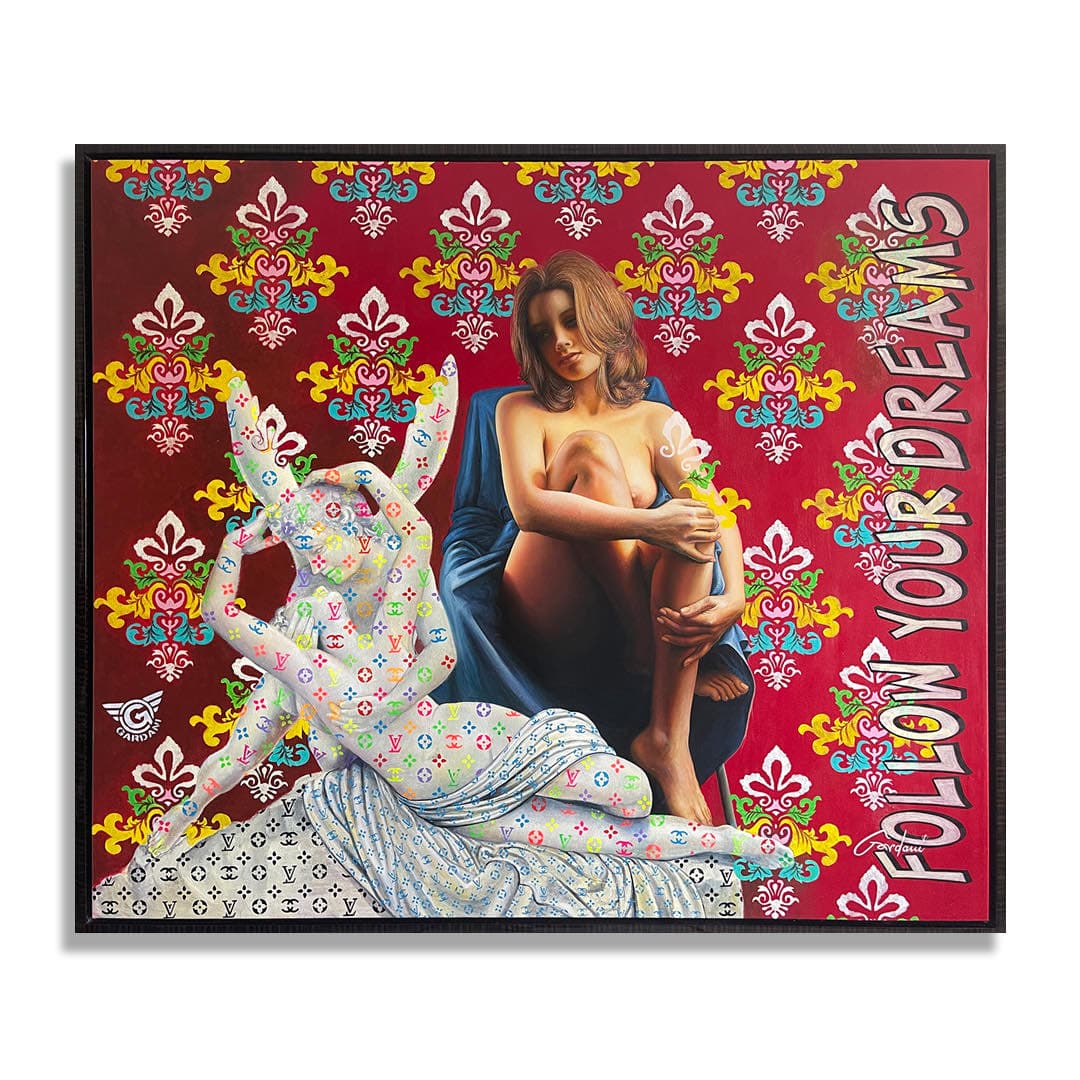 Cupid’s Kiss – Original Painting on Canvas