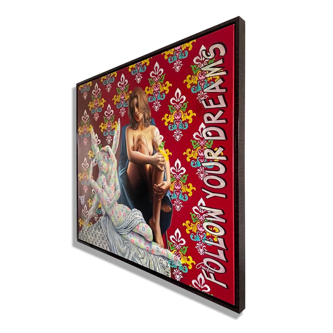 Cupid’s Kiss – Original Painting on Canvas