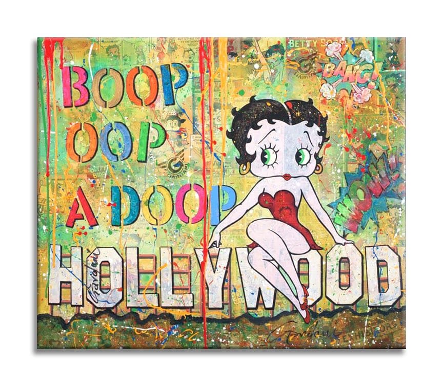 Betty Boop Hollywood - Original Painting on Canvas