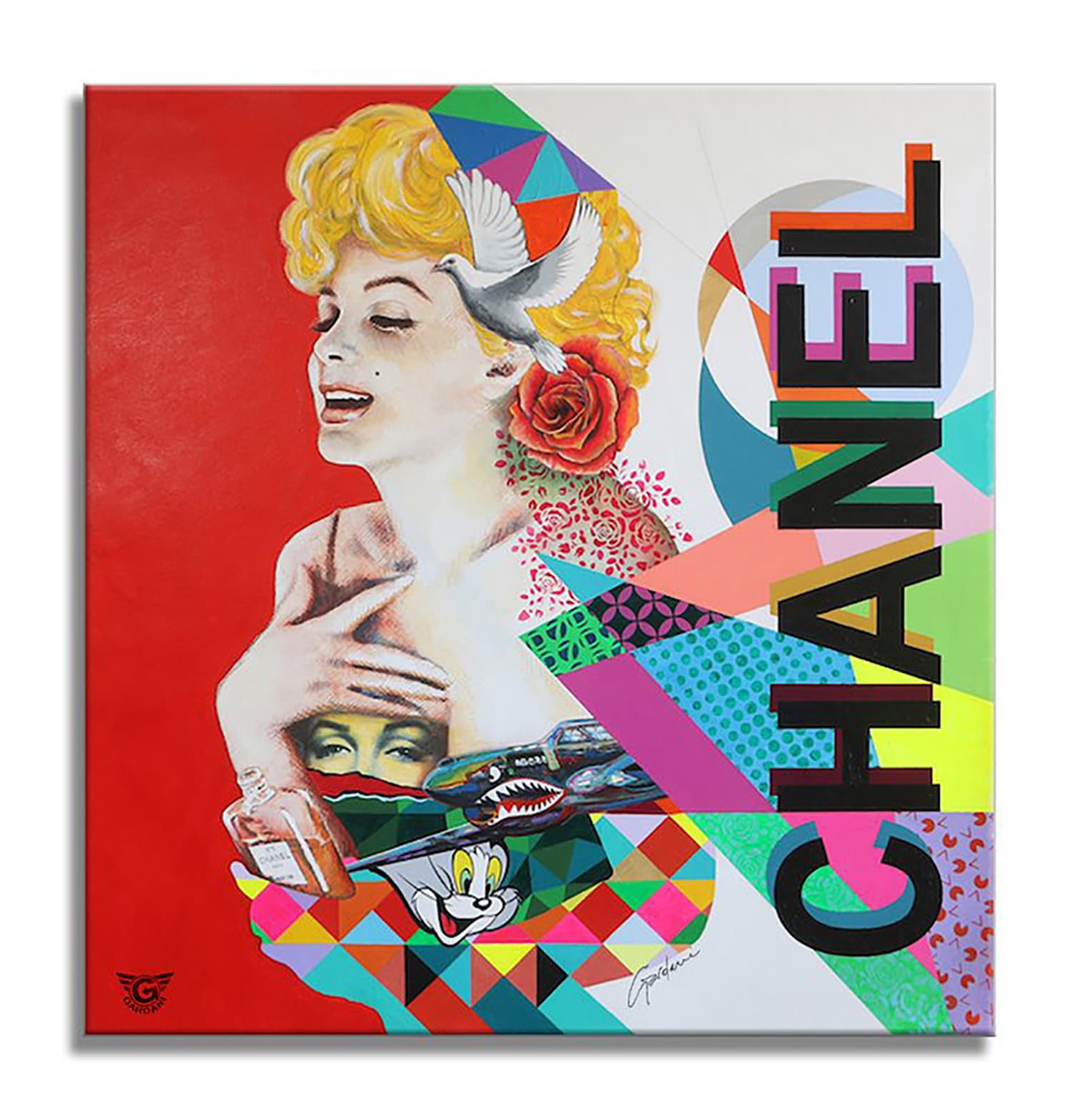 Marilyn Chanel N5 - Original Painting on Canvas