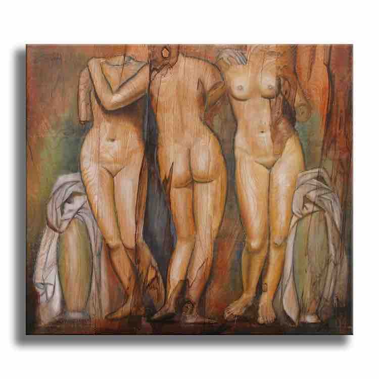 The Three Graces - Original Painting on Canvas