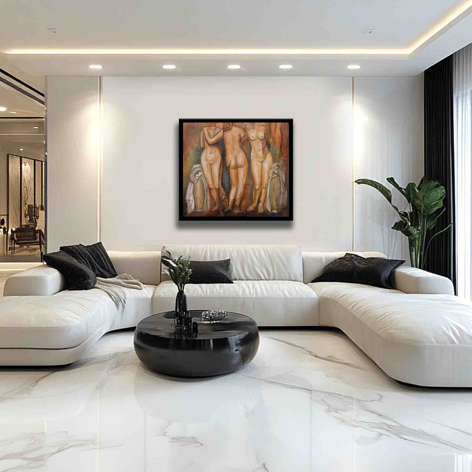 The Three Graces - Original Painting on Canvas