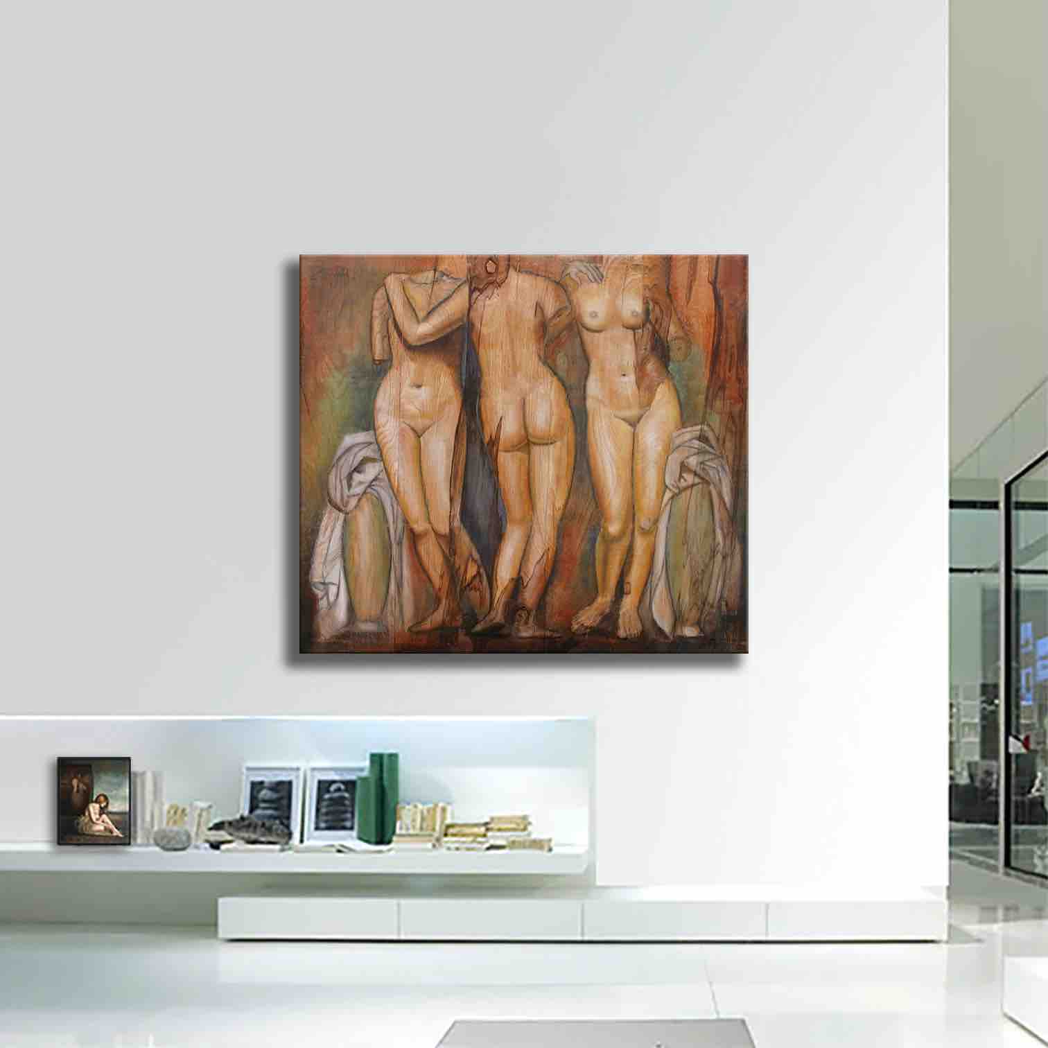 The Three Graces - Original Painting on Canvas