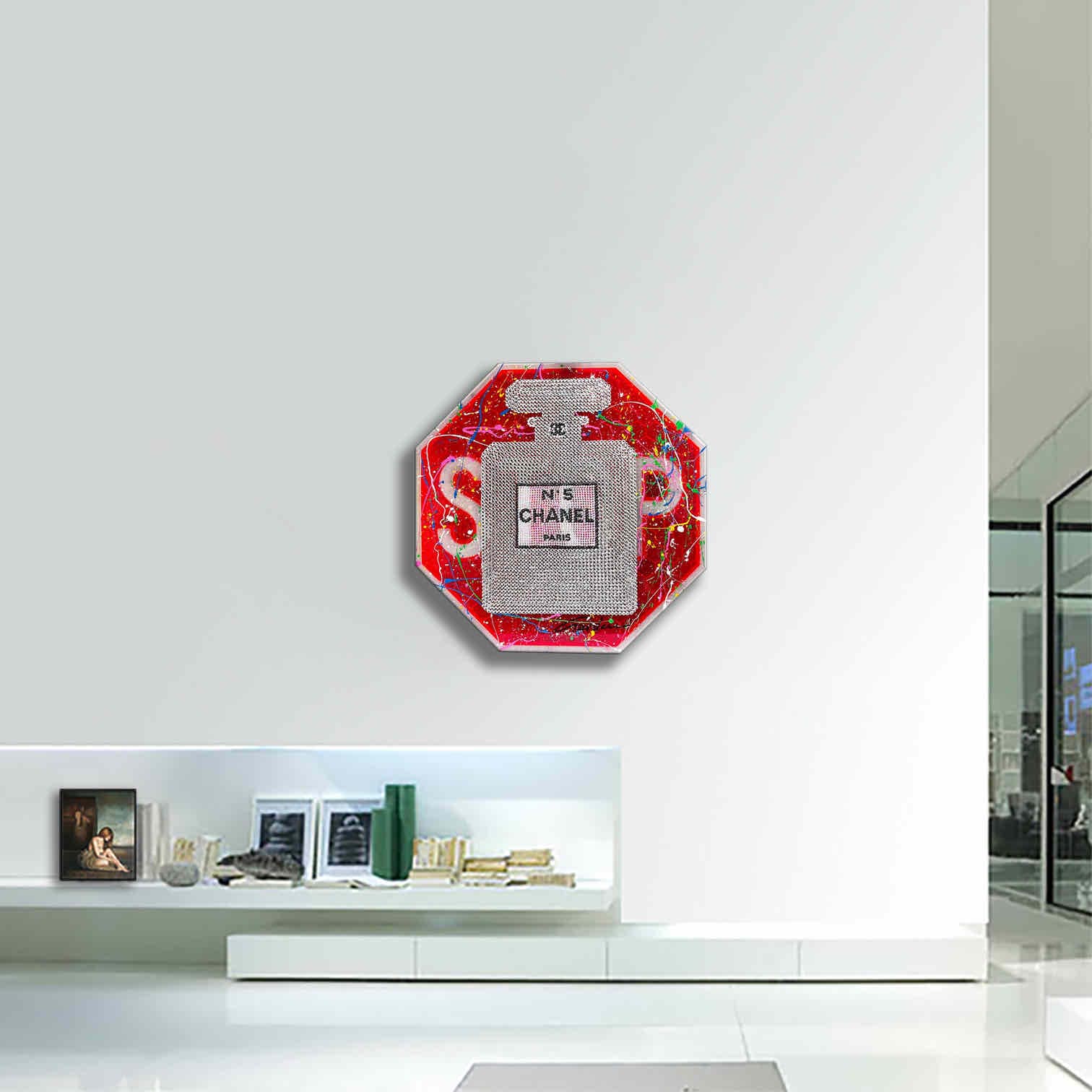 Chanel Stop Paris - Original 3D Wall Sculpture