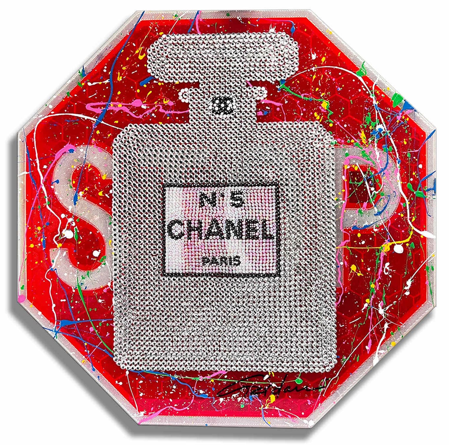 Chanel Stop Paris - Original 3D Wall Sculpture